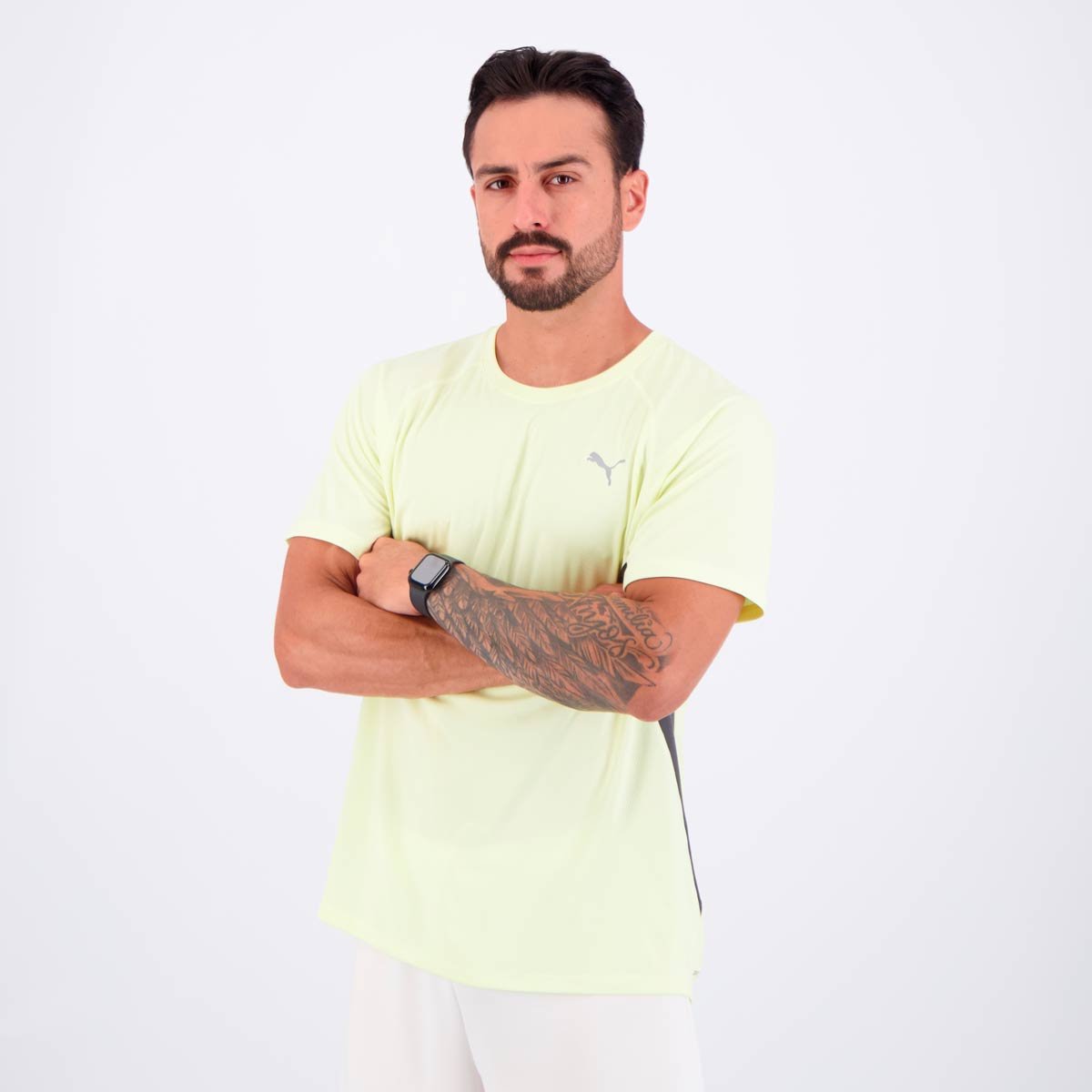 Camiseta Puma Run Velocity Amarela Amarelo 3