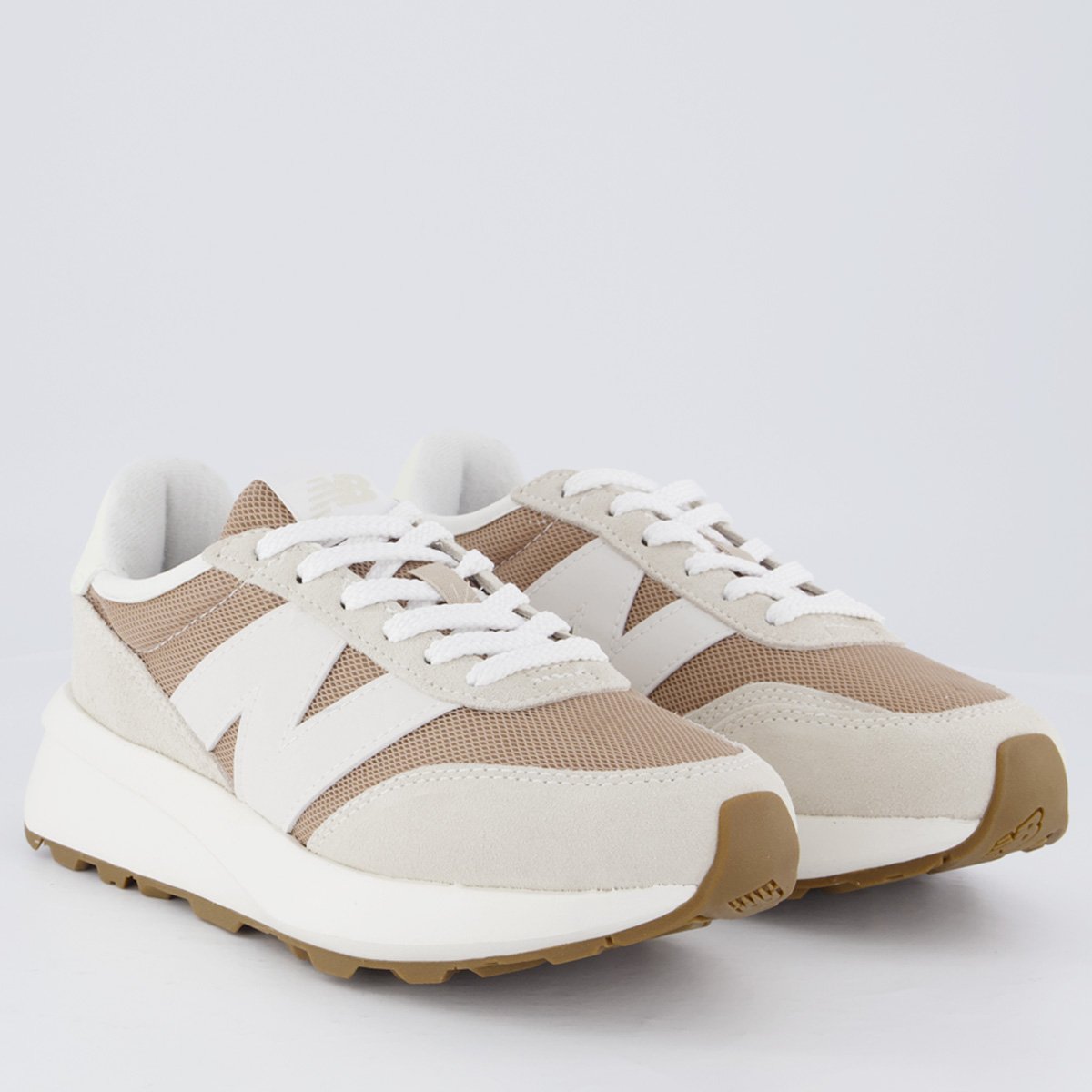 Tênis New Balance 370 V1 Feminino Bege Bege 2