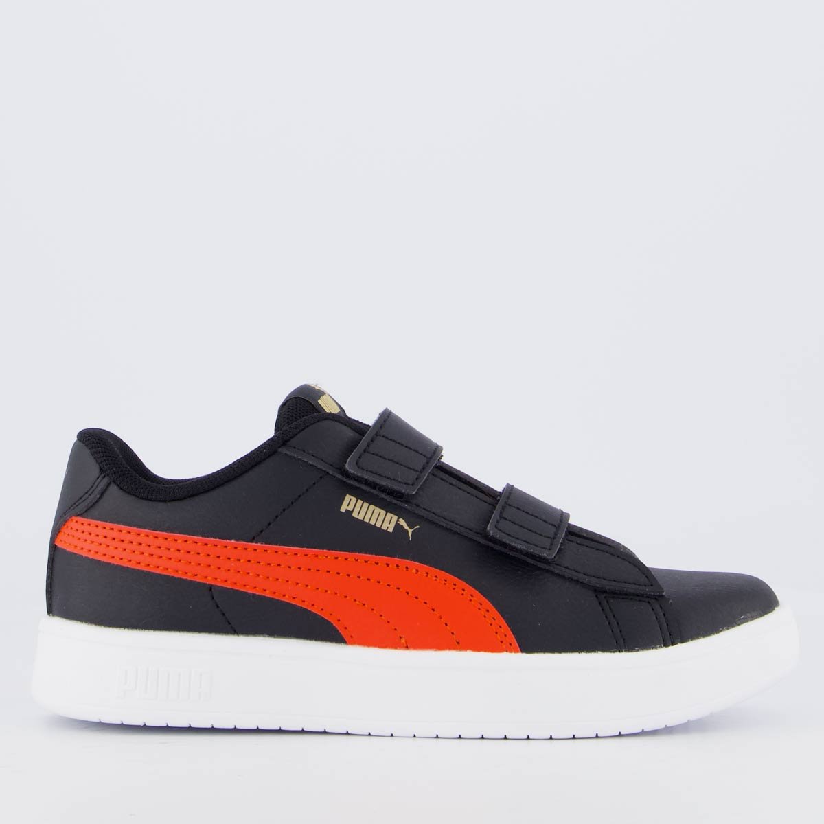 Tênis Puma Rickie Classic Juvenil Preto e Vermelho