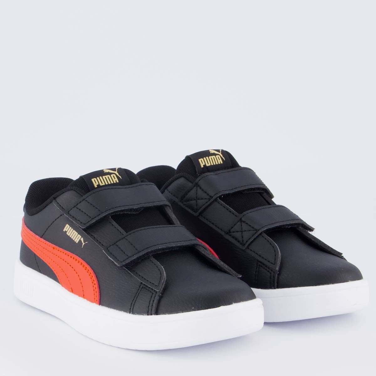 Tênis Puma Rickie Classic Juvenil Preto e Vermelho Preto/Vermelho 2