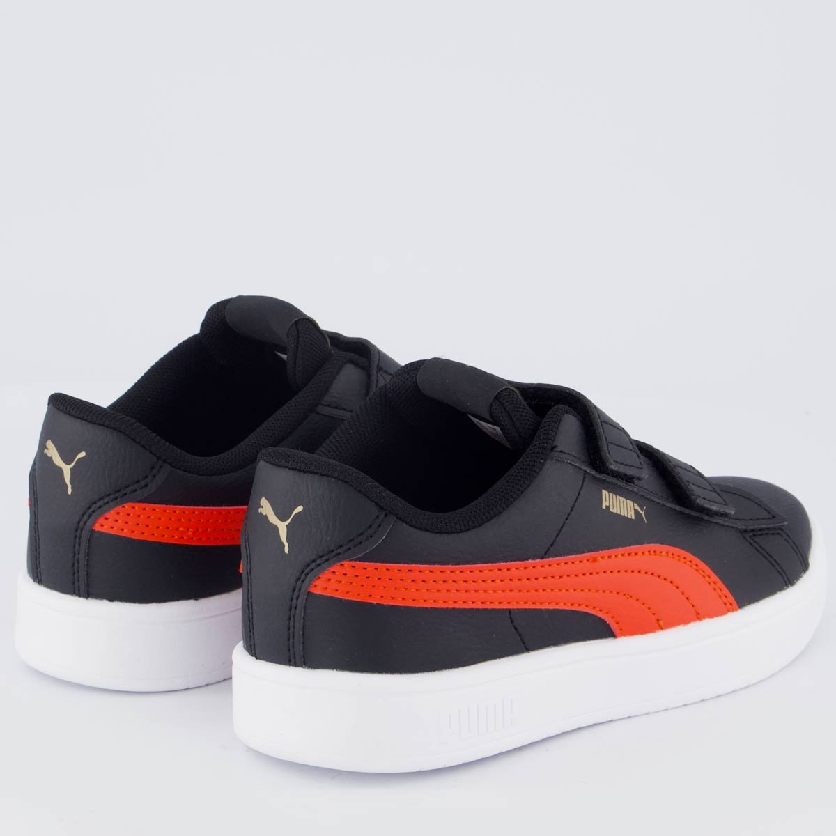 Tênis Puma Rickie Classic Juvenil Preto e Vermelho Preto/Vermelho 3