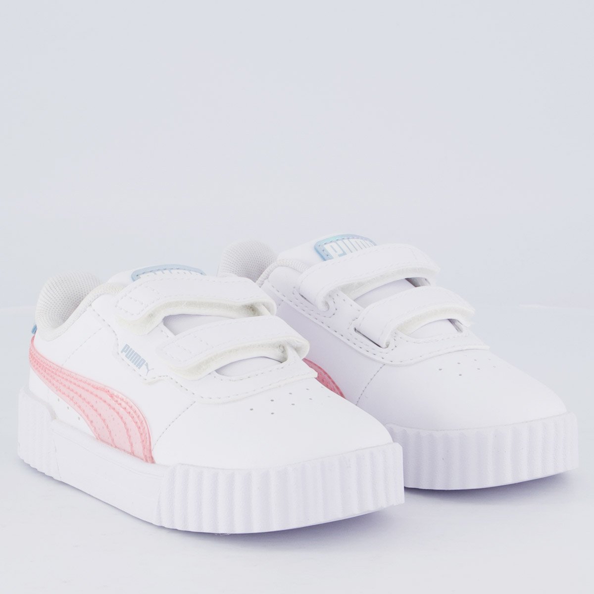 Tênis Puma Carina 3.0 Blurry Dreams V Infantil Branco e Rosa Branco 2