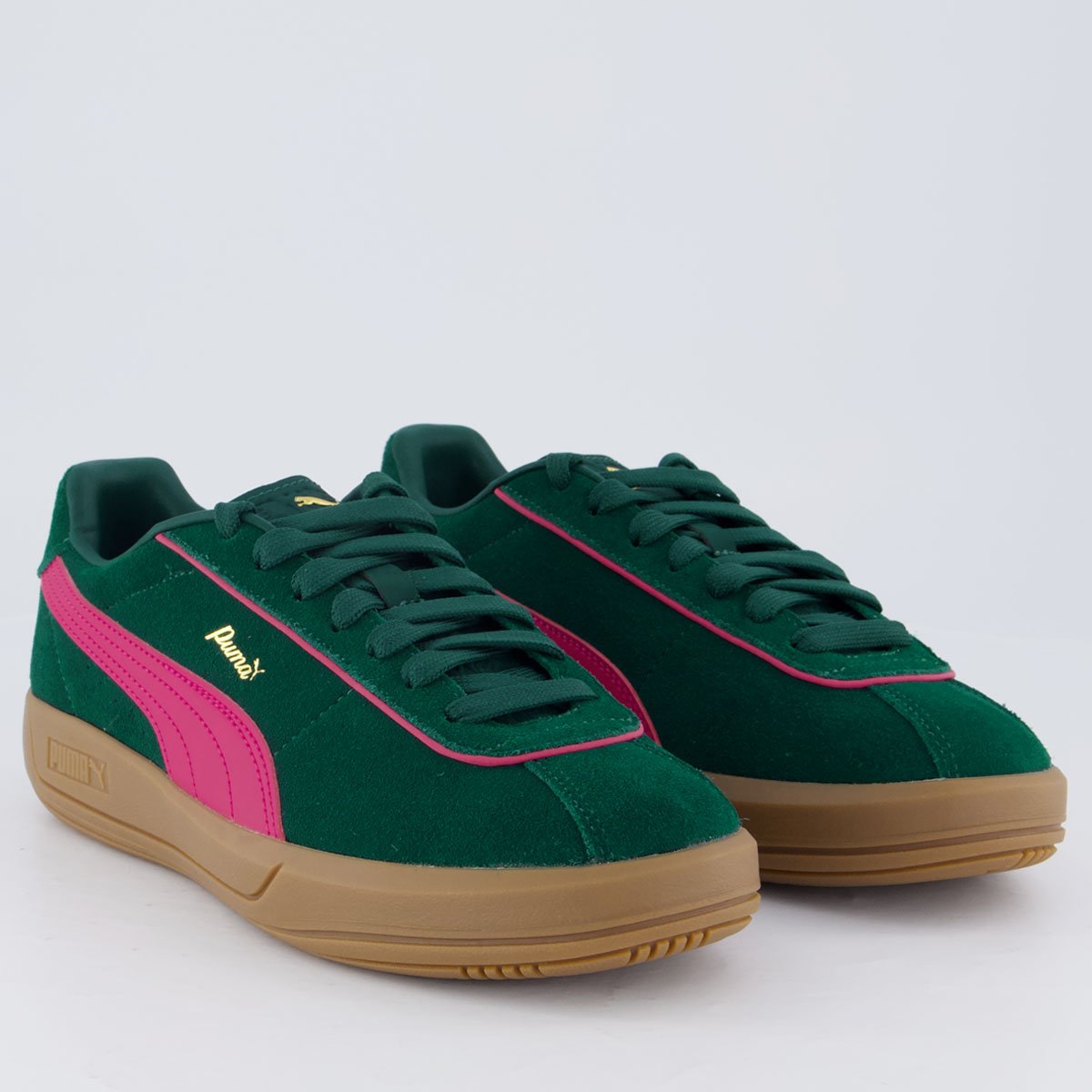 Tênis Puma Club Klassika SD Feminino Verde e Rosa Verde 2