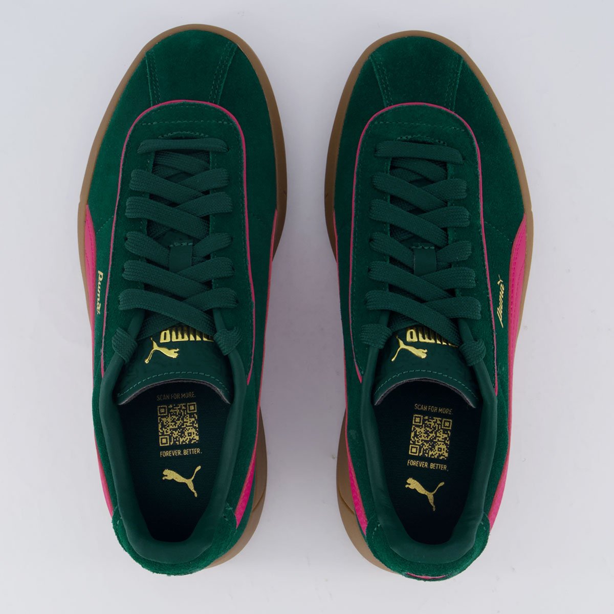 Tênis Puma Club Klassika SD Feminino Verde e Rosa Verde 4