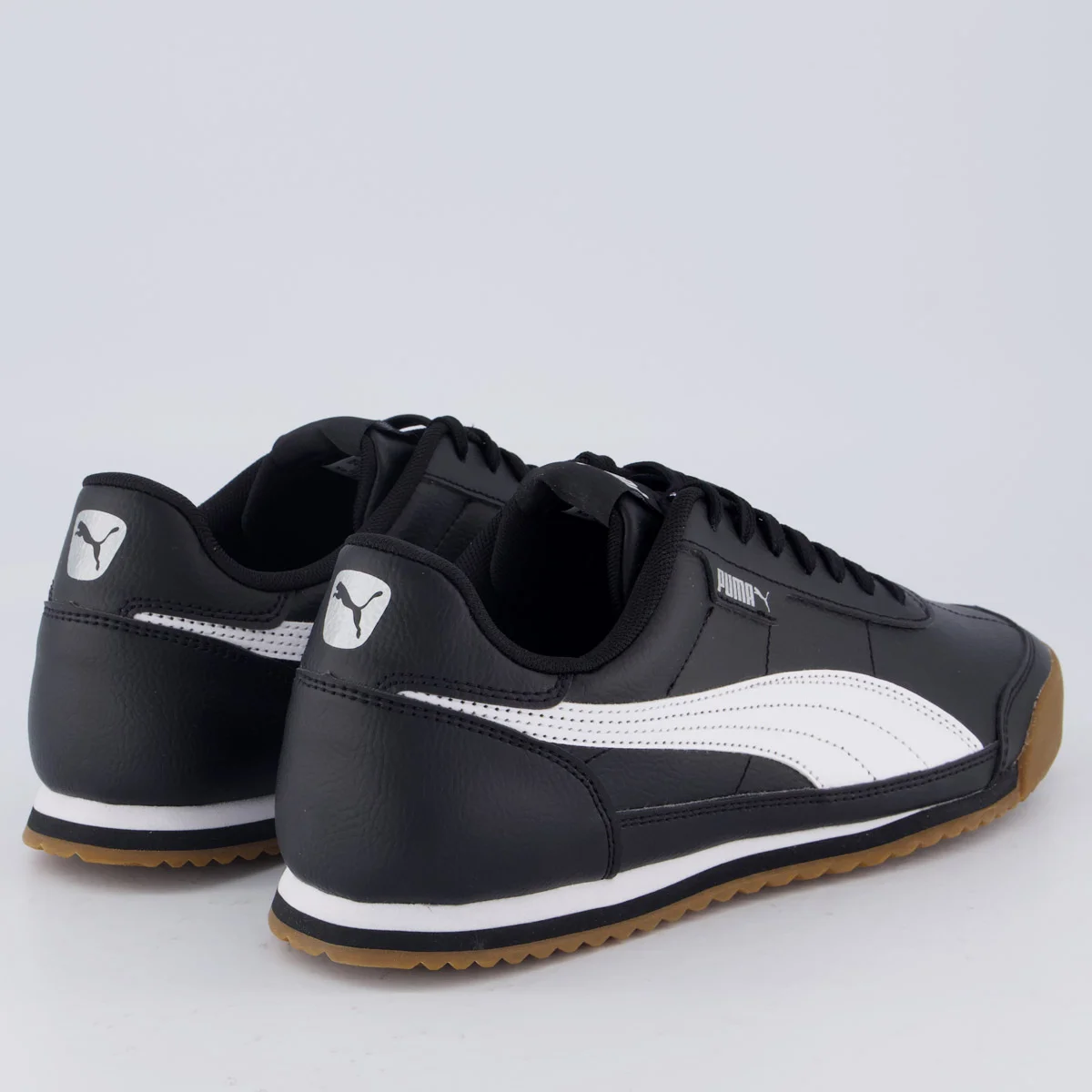 Tênis Puma Turino II Preto e Branco Preto 3