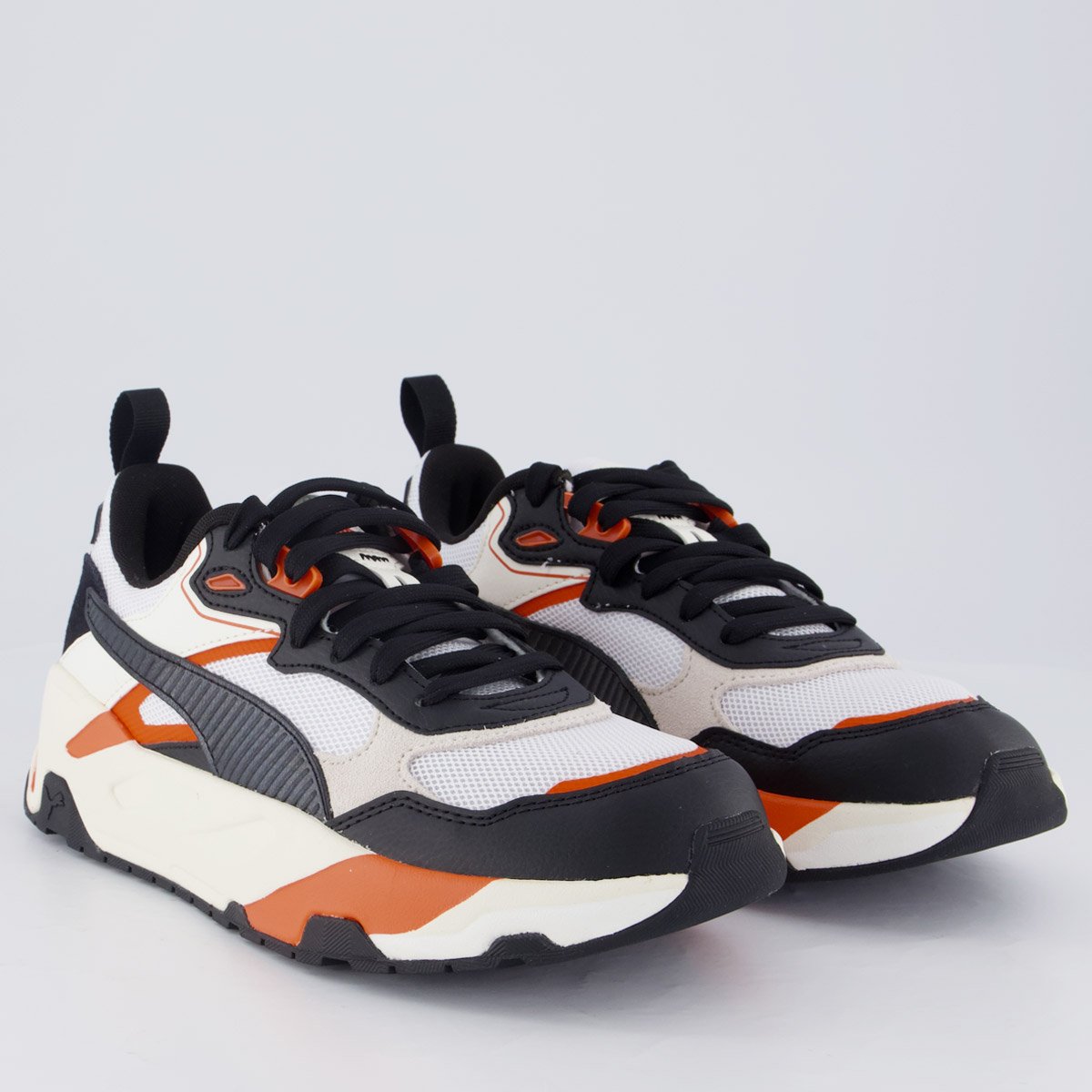 Tênis Puma Trinity Branco e Laranja Multicores 2
