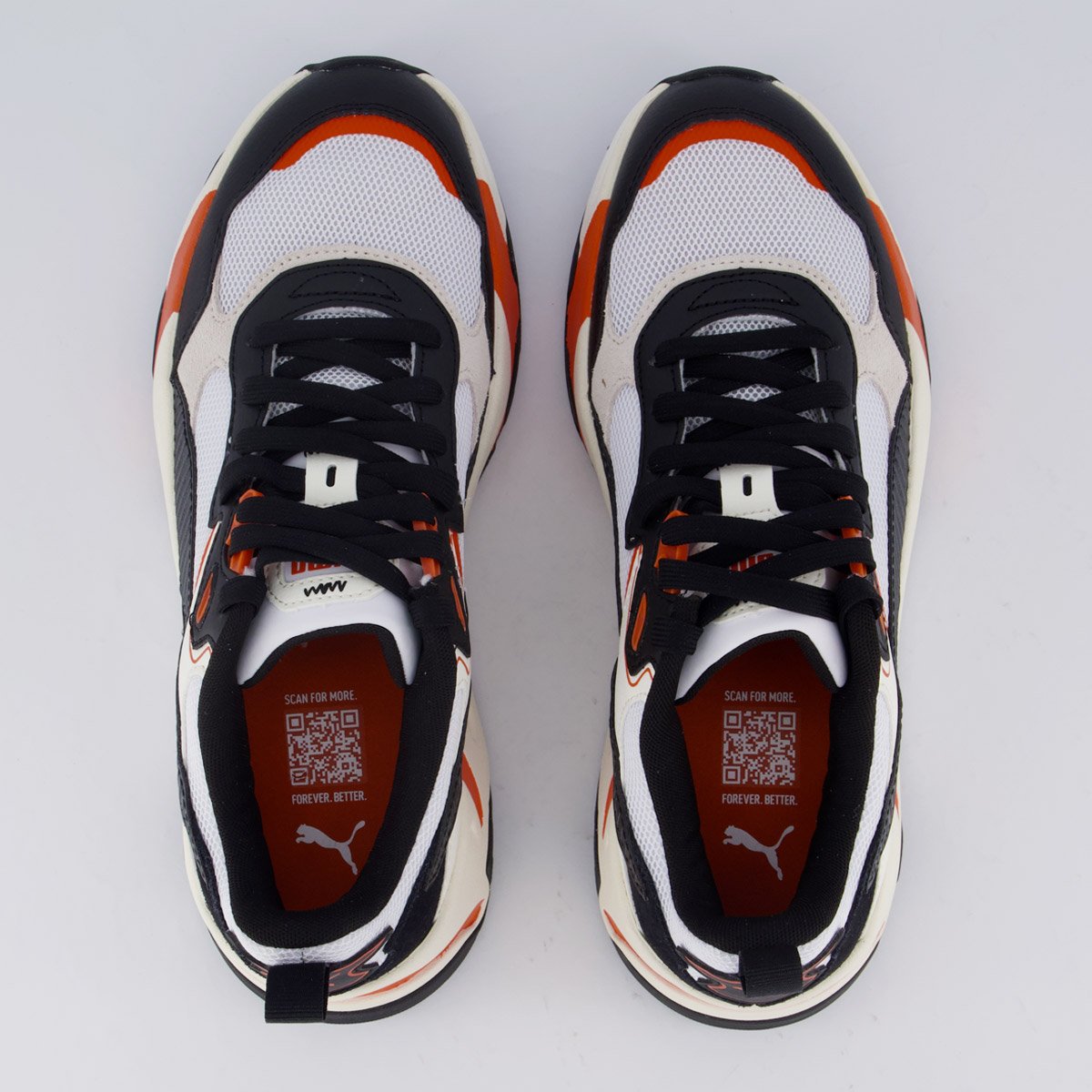 Tênis Puma Trinity Branco e Laranja Multicores 4