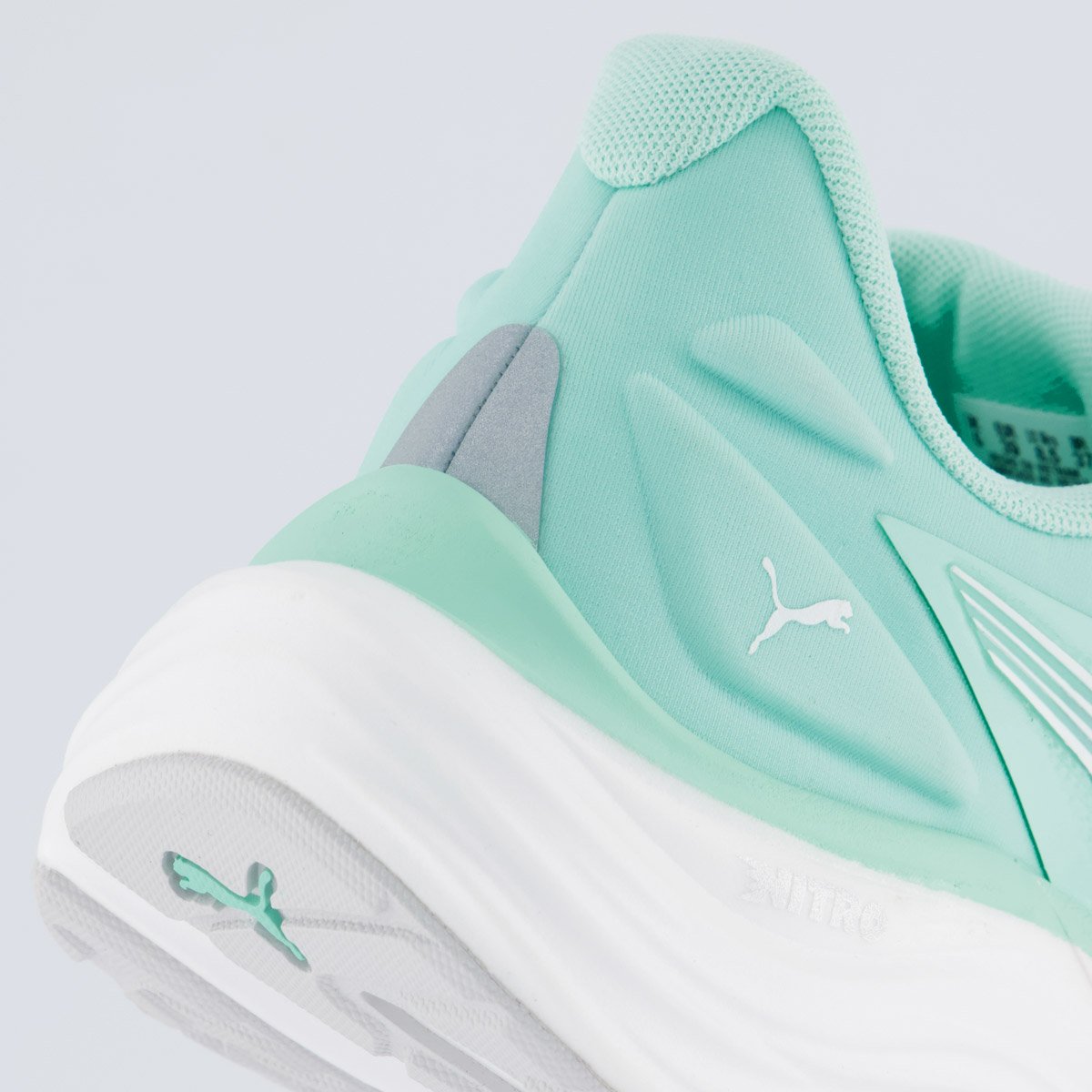 Tênis Puma Electrify Nitro 4 Feminino Azul e Branco Verde 6