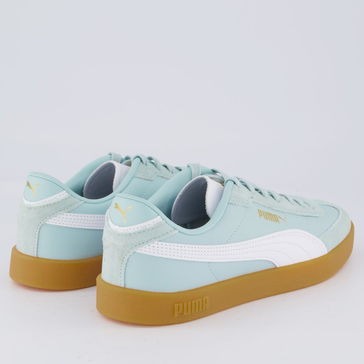 Tênis Puma Club Era II Feminino Azul Claro Verde 3