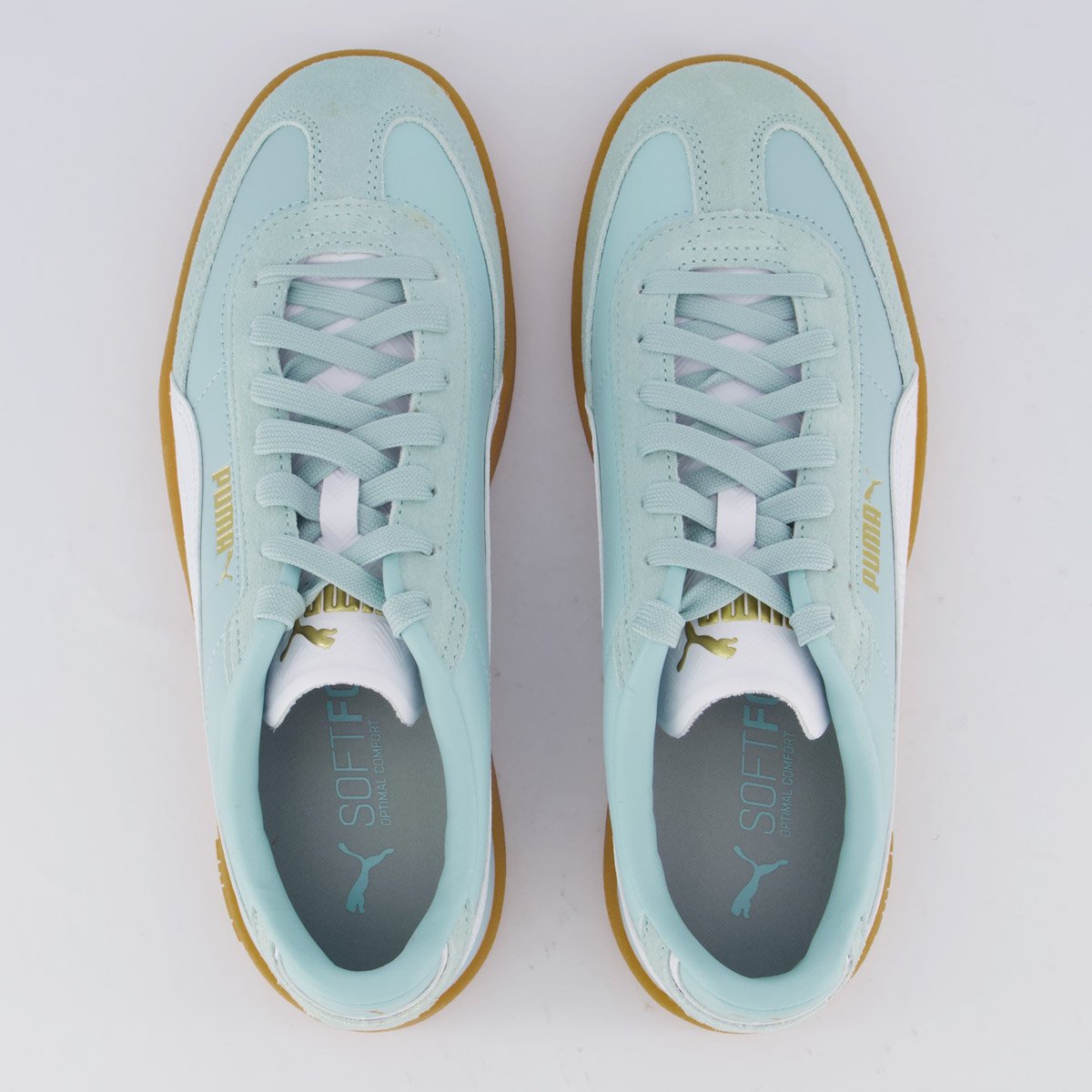 Tênis Puma Club Era II Feminino Azul Claro Verde 4