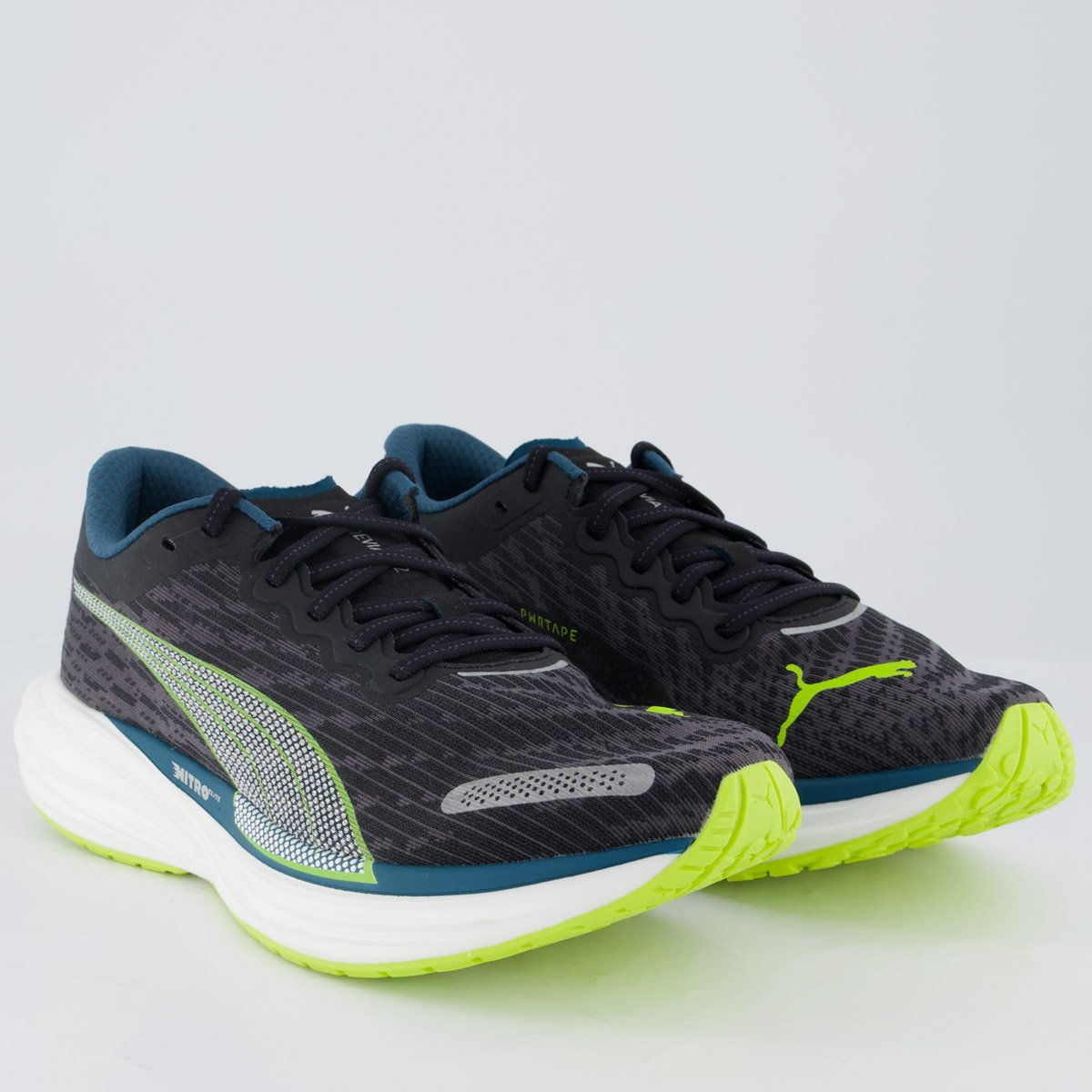 Tenis Puma Deviate Nitro 2 Preto e Branco Preto 2