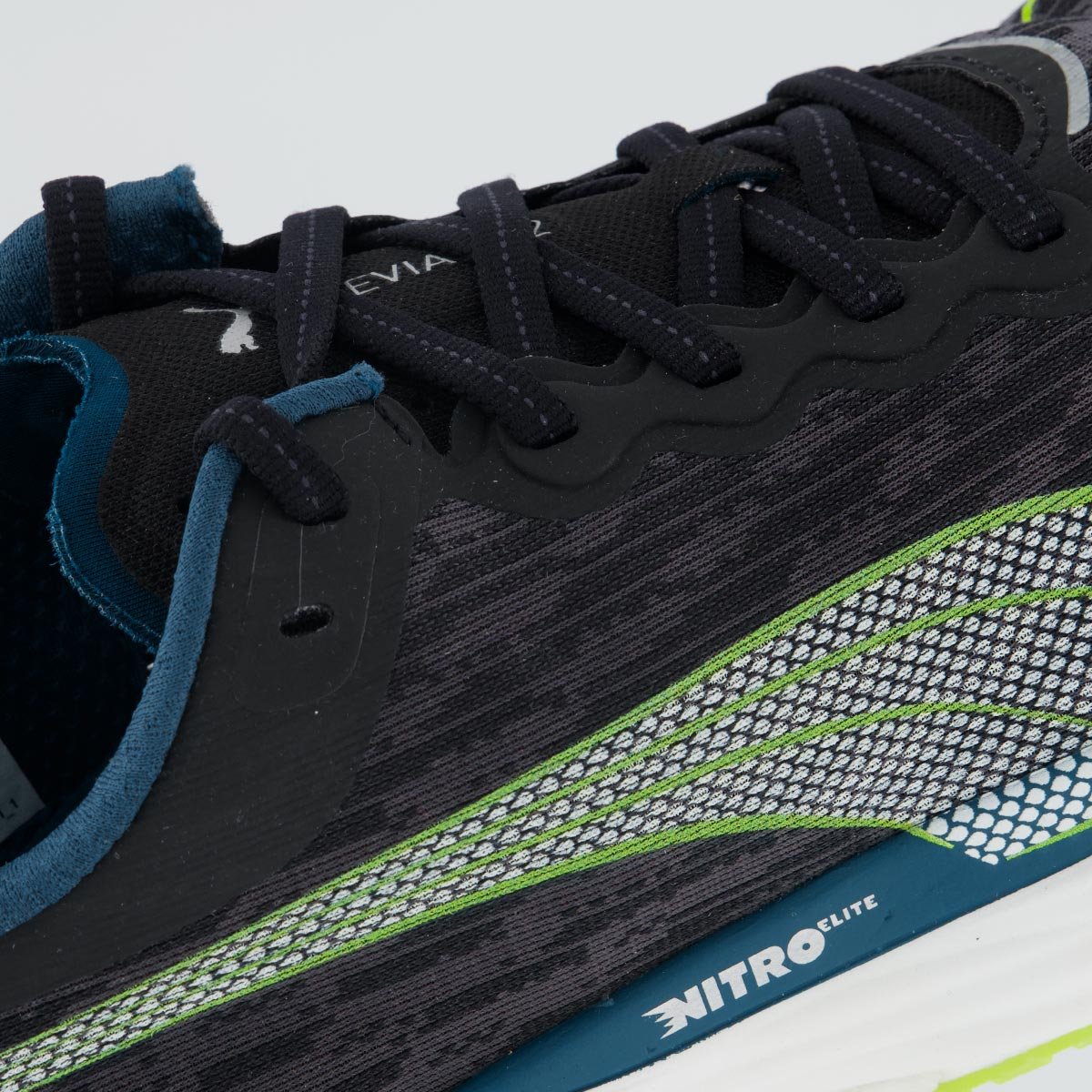 Tenis Puma Deviate Nitro 2 Preto e Branco Preto 7