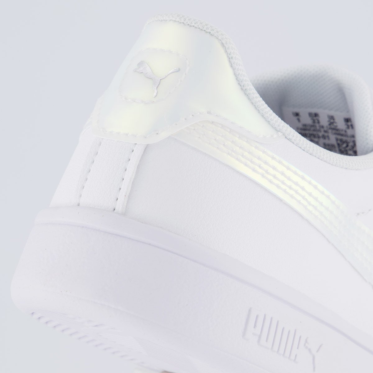 Tênis Puma Smash 3.0 Holo 2.0 Juvenil Branco Branco 6