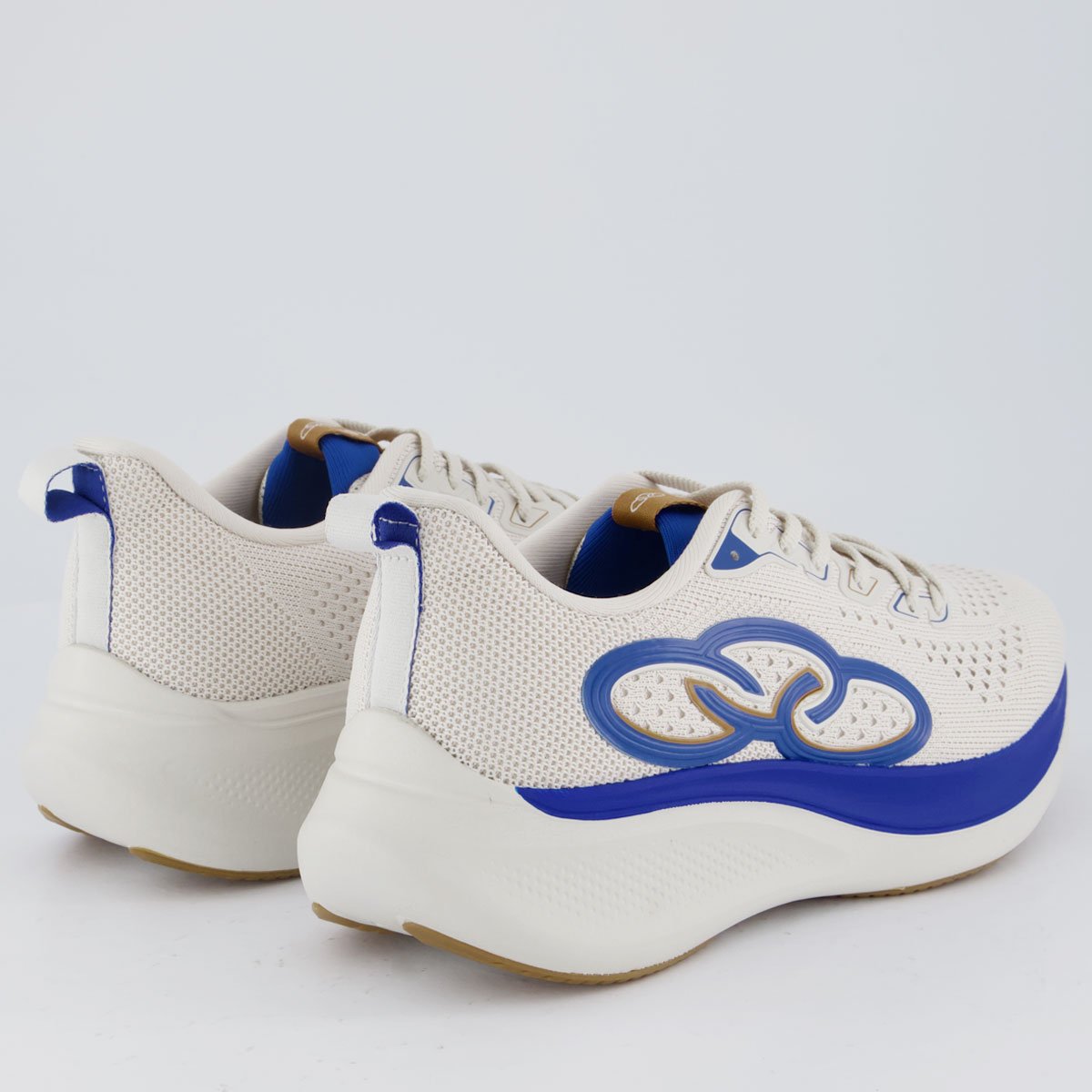 Tênis Olympikus Voa 3 Branco e Azul Bege/Azul 3