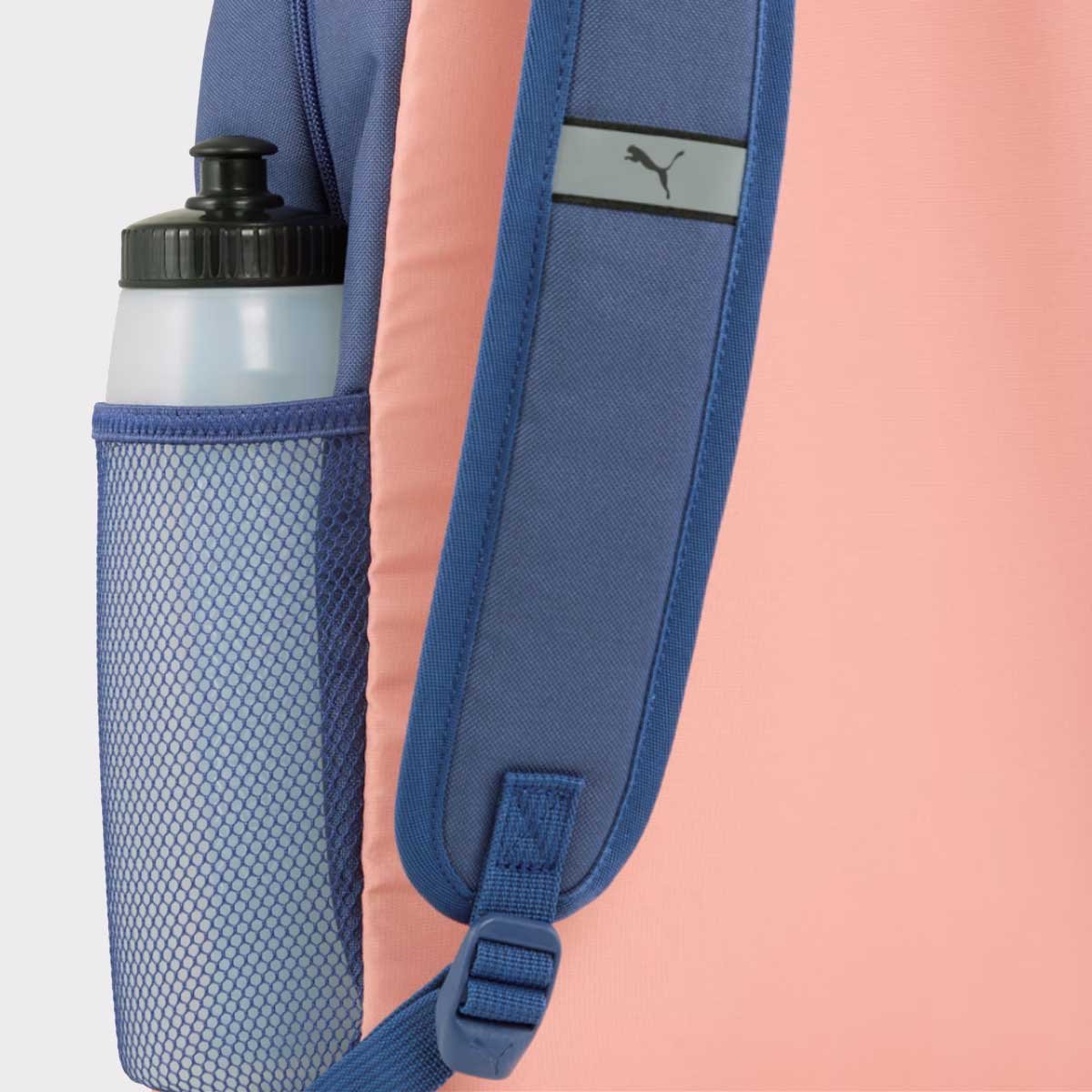 Mochila Puma Phase Colorblock Roxa e Rosa Azul/Salmão 3