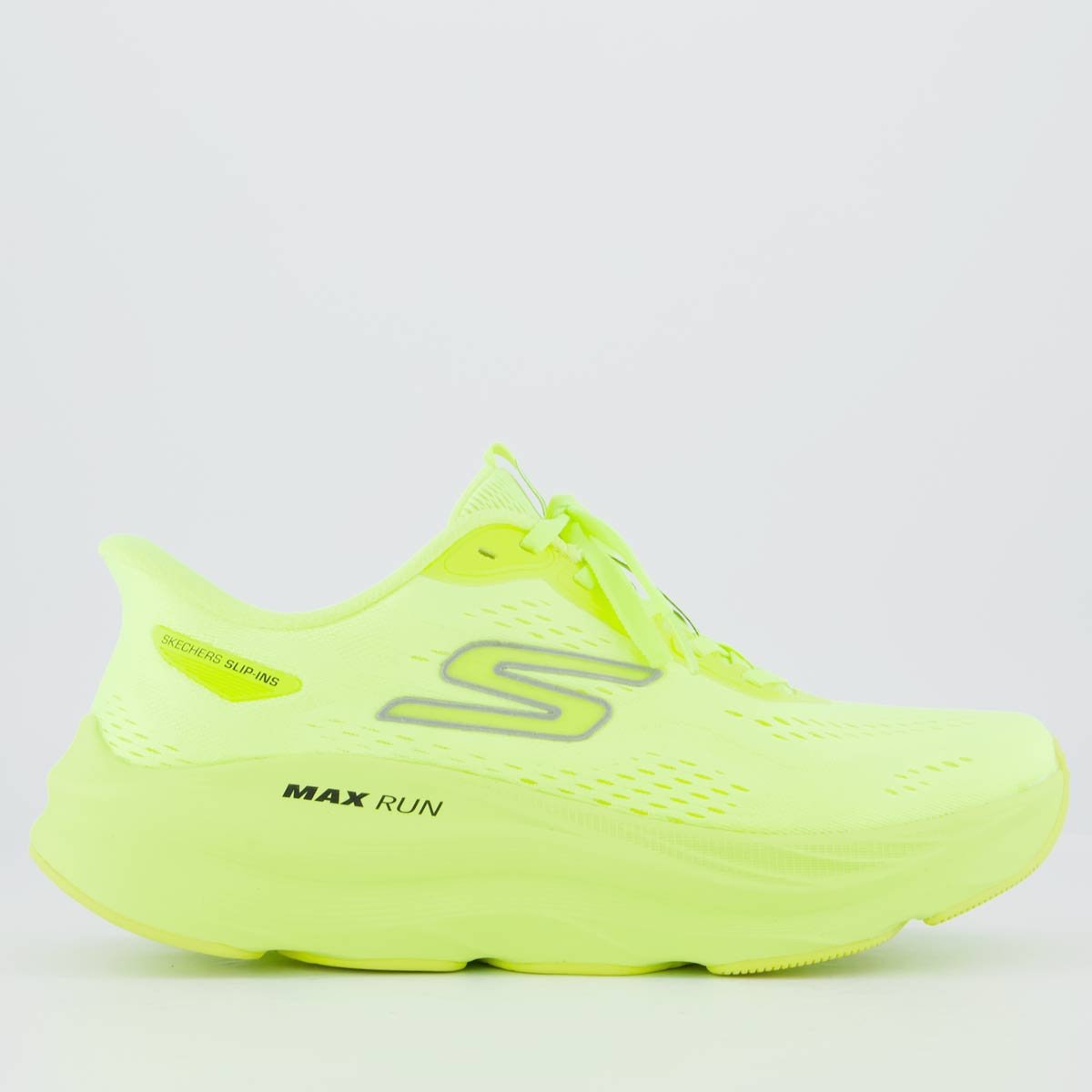 Tênis Skechers Max Run Feminino Verde Limão