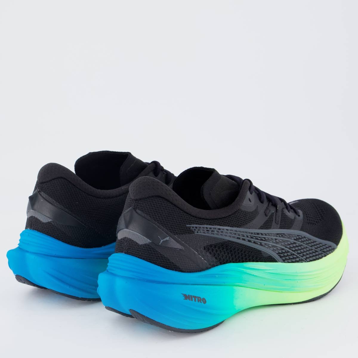 Tenis Puma Deviate Nitro 3 Azul e Preto Preto 3
