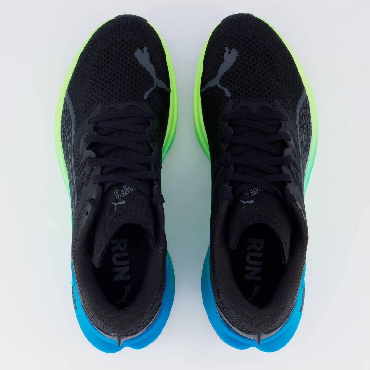 Tenis Puma Deviate Nitro 3 Azul e Preto Preto 4