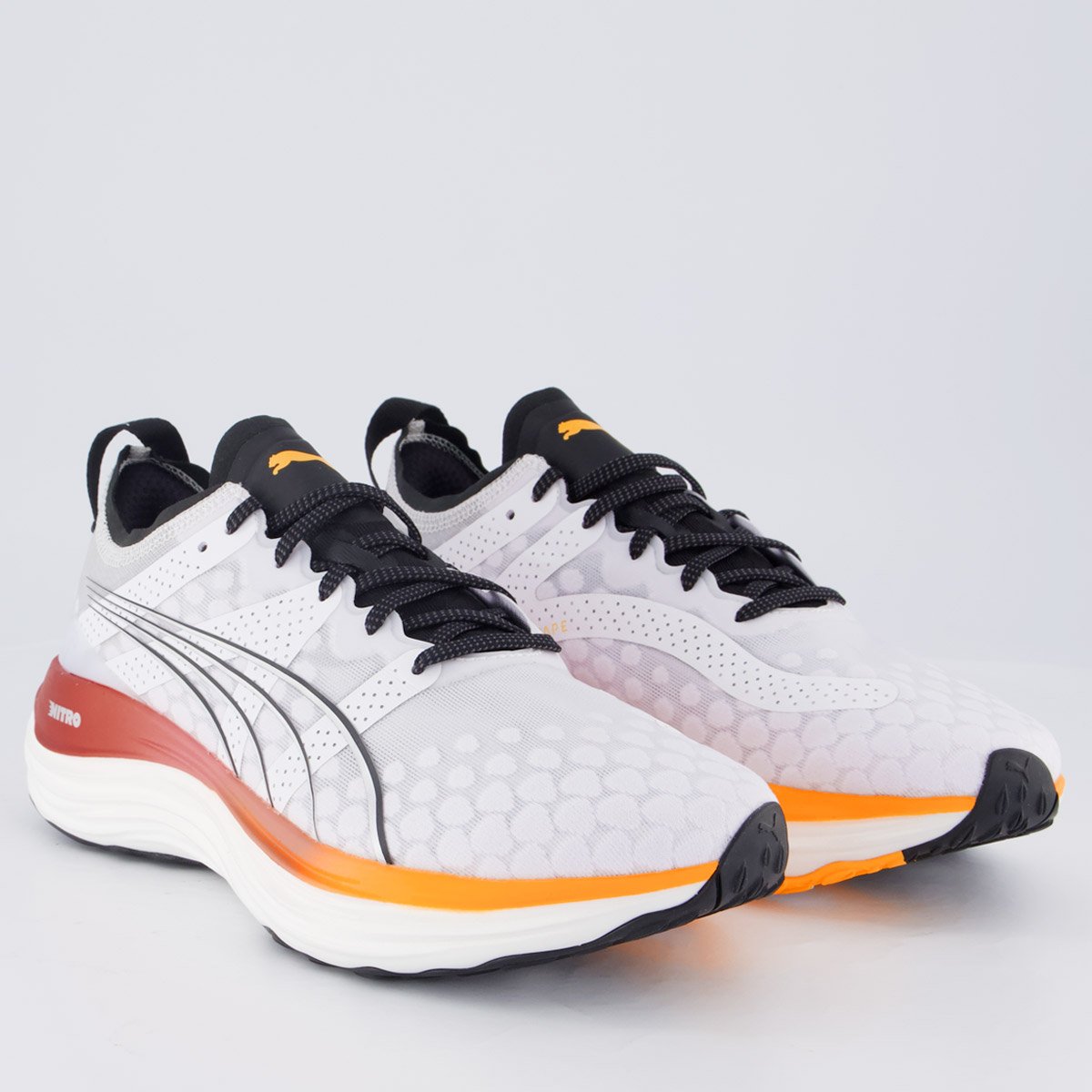 Tenis Puma Foreverrun Nitro Branco e Amarelo Branco 2