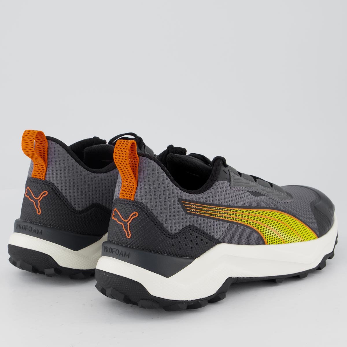 Tenis Puma Obstruct Profoam Cinza e Marrom Cinza 3