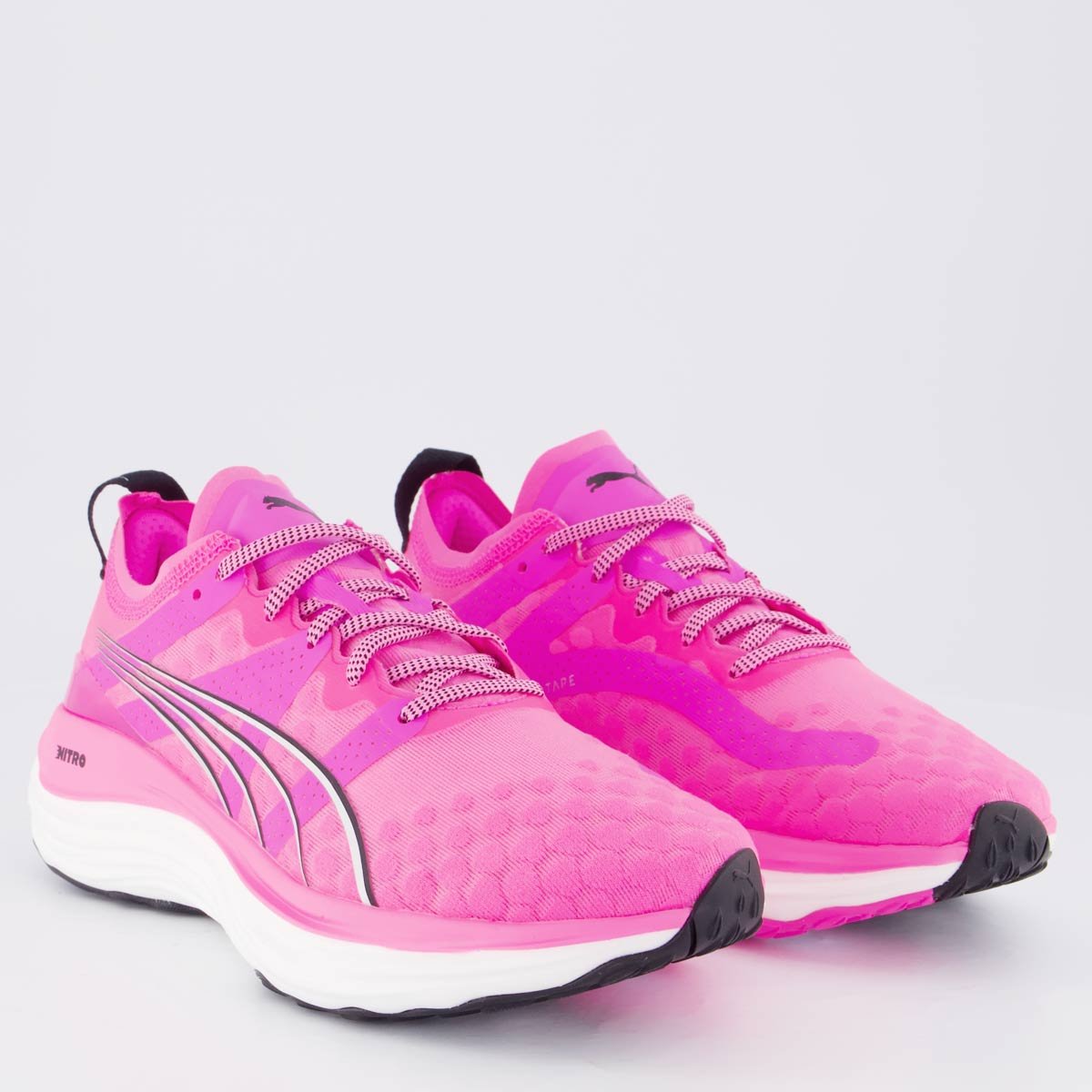 Tenis Puma Foreverrun Nitro WNS Feminino Rosa e Preto Rosa 2