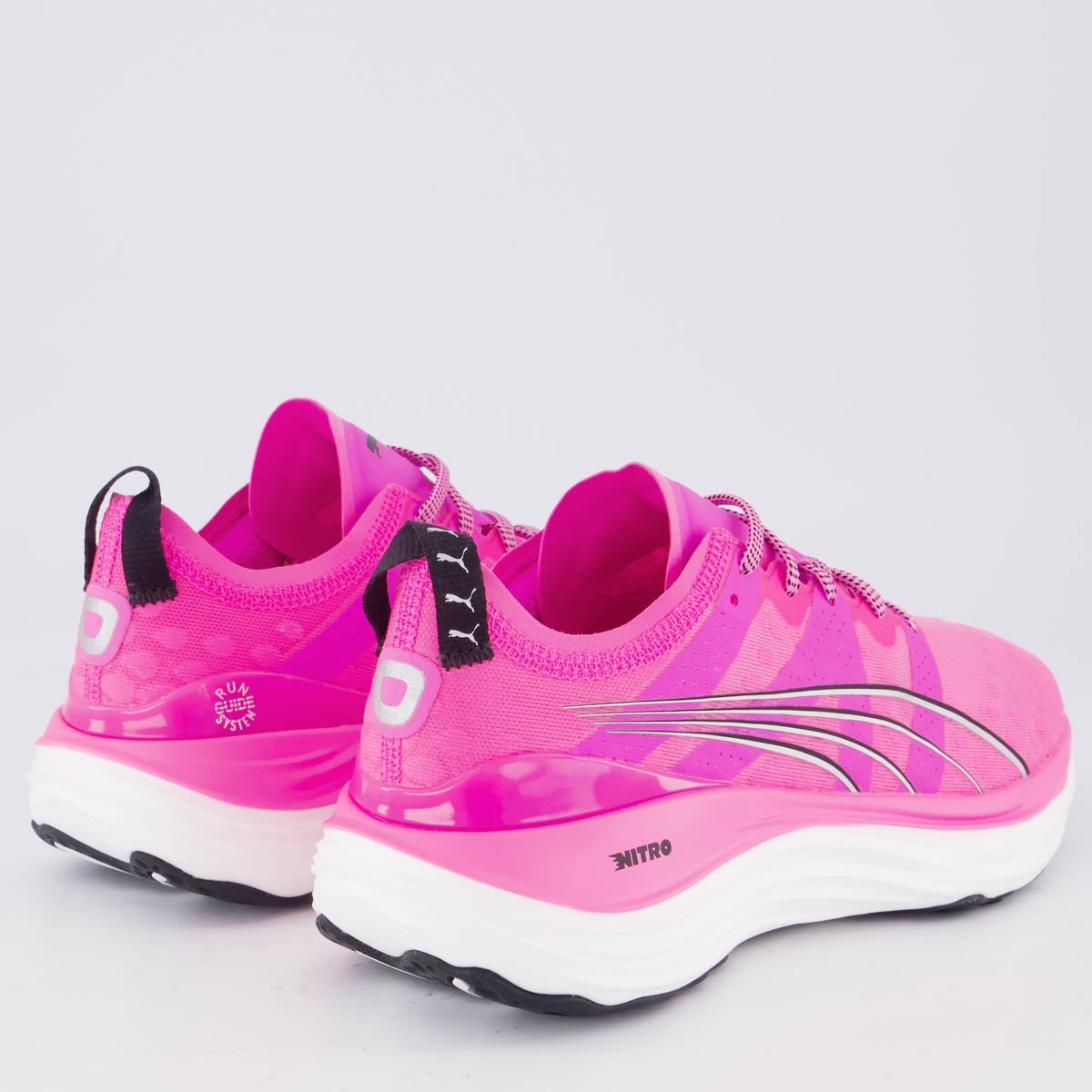 Tenis Puma Foreverrun Nitro WNS Feminino Rosa e Preto Rosa 3