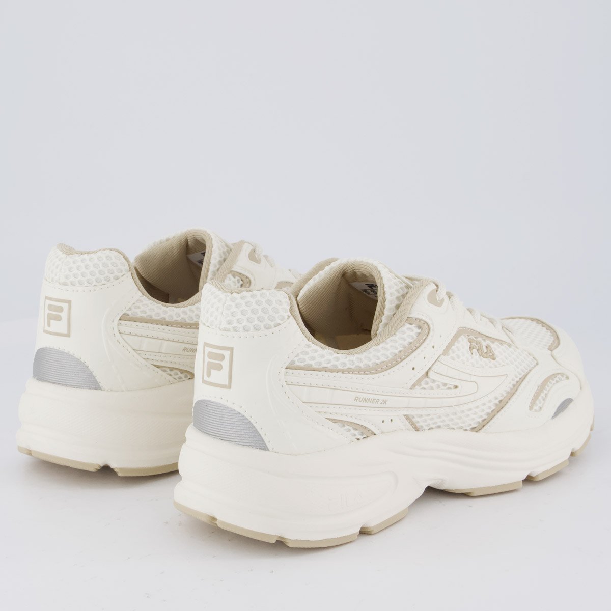 Tênis Fila Runner 2k Feminino Bege Off White 3