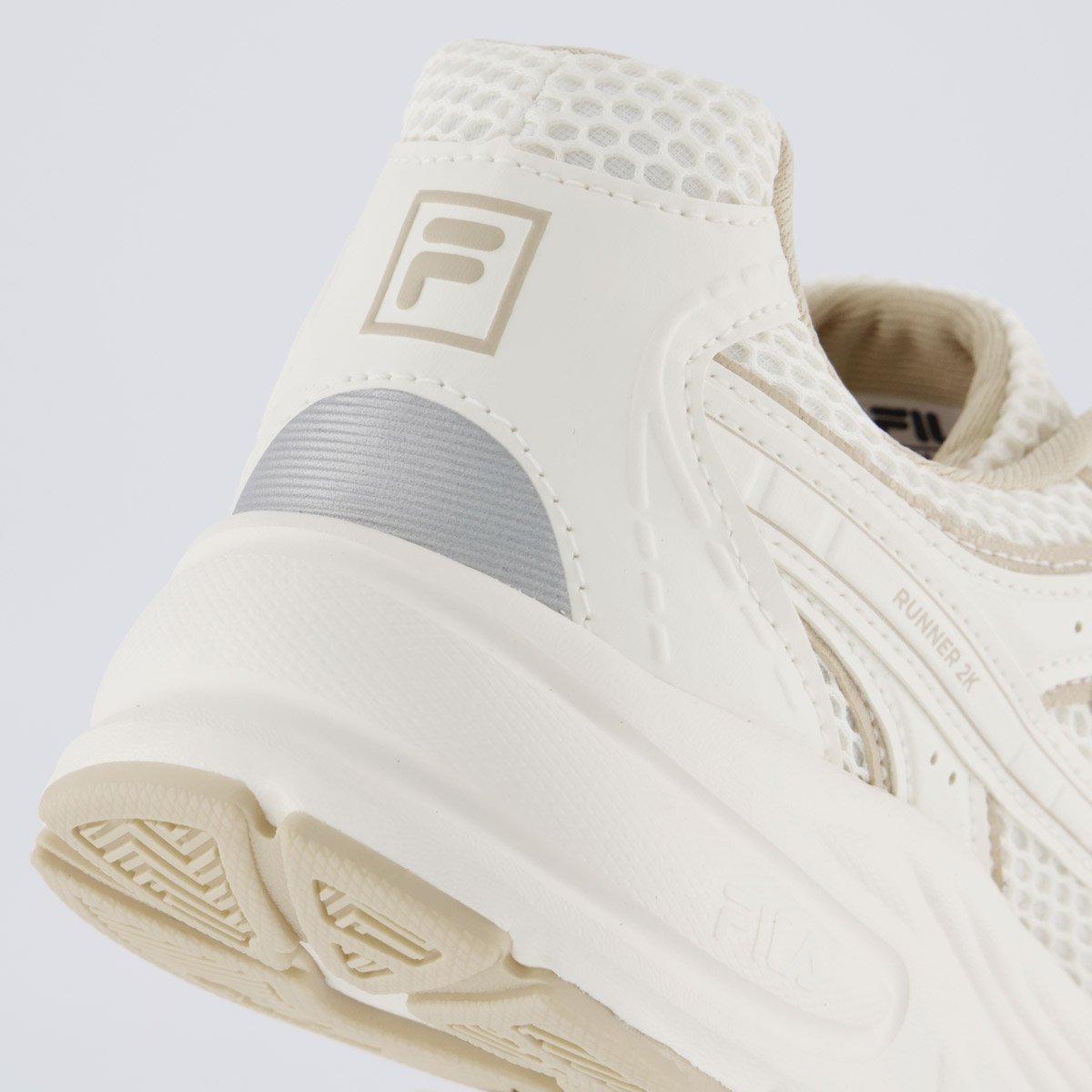 Tênis Fila Runner 2k Feminino Bege Off White 6
