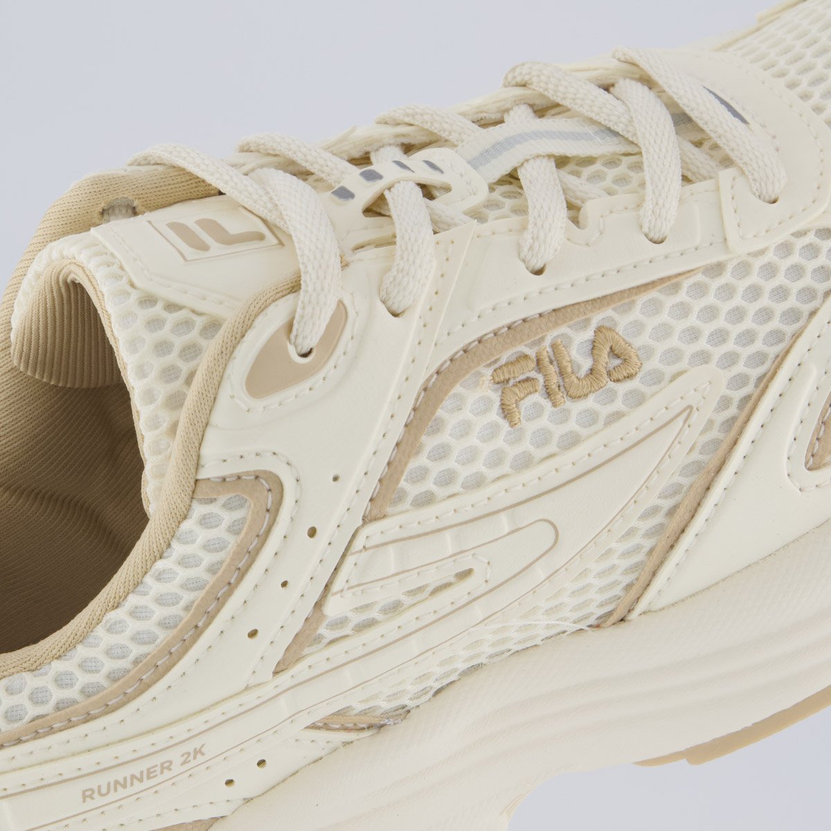 Tênis Fila Runner 2k Feminino Bege Off White 7
