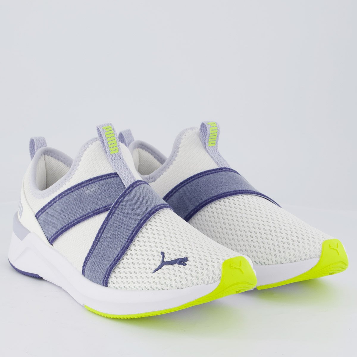 Tenis Puma Softride Harli Slip ON WNS Feminino Branco e Lilas