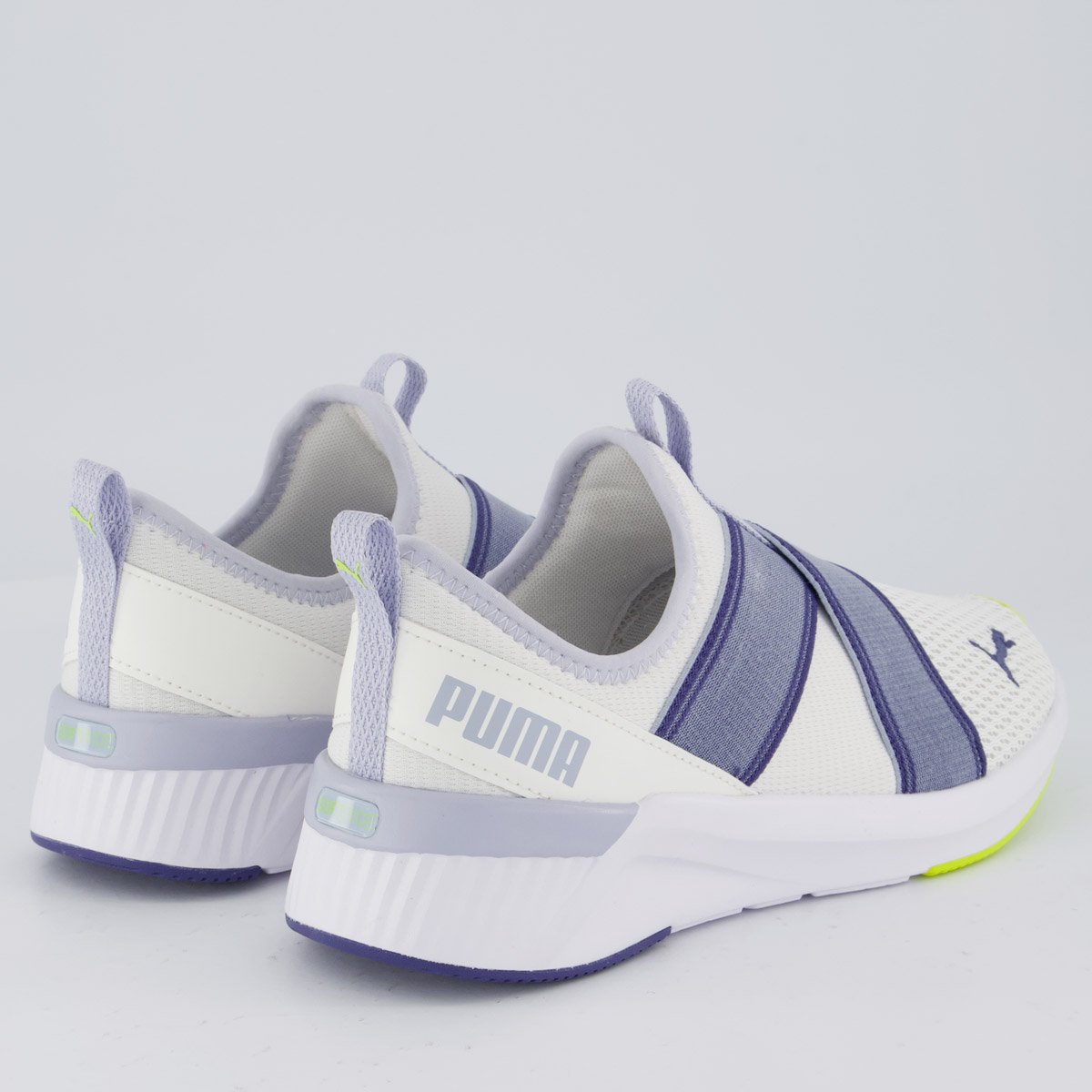 Tenis Puma Softride Harli Slip ON WNS Feminino Branco e Lilas Branco/Azul 3