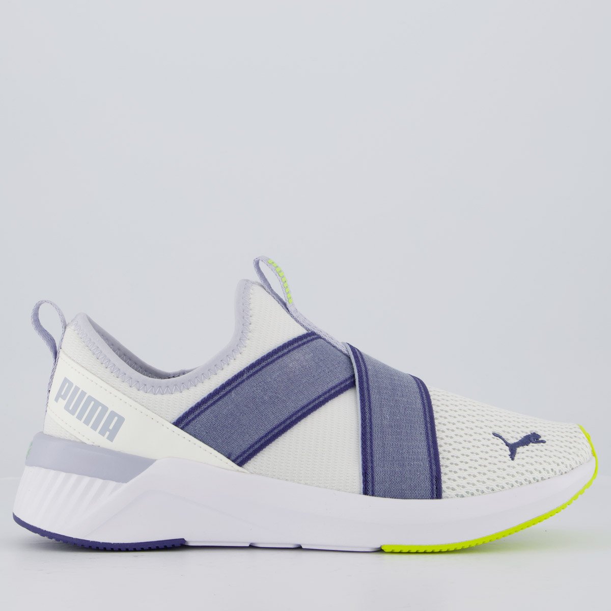 Tenis Puma Softride Harli Slip ON WNS Feminino Branco e Lilas