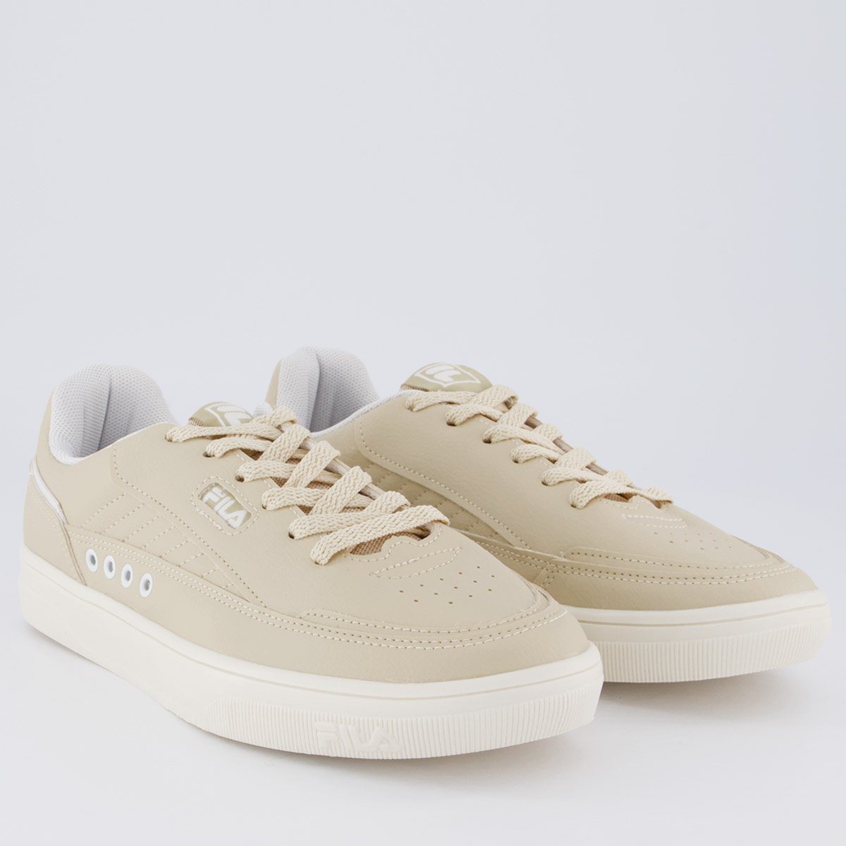 Tênis Fila Vortex Bege e Branco Bege 2