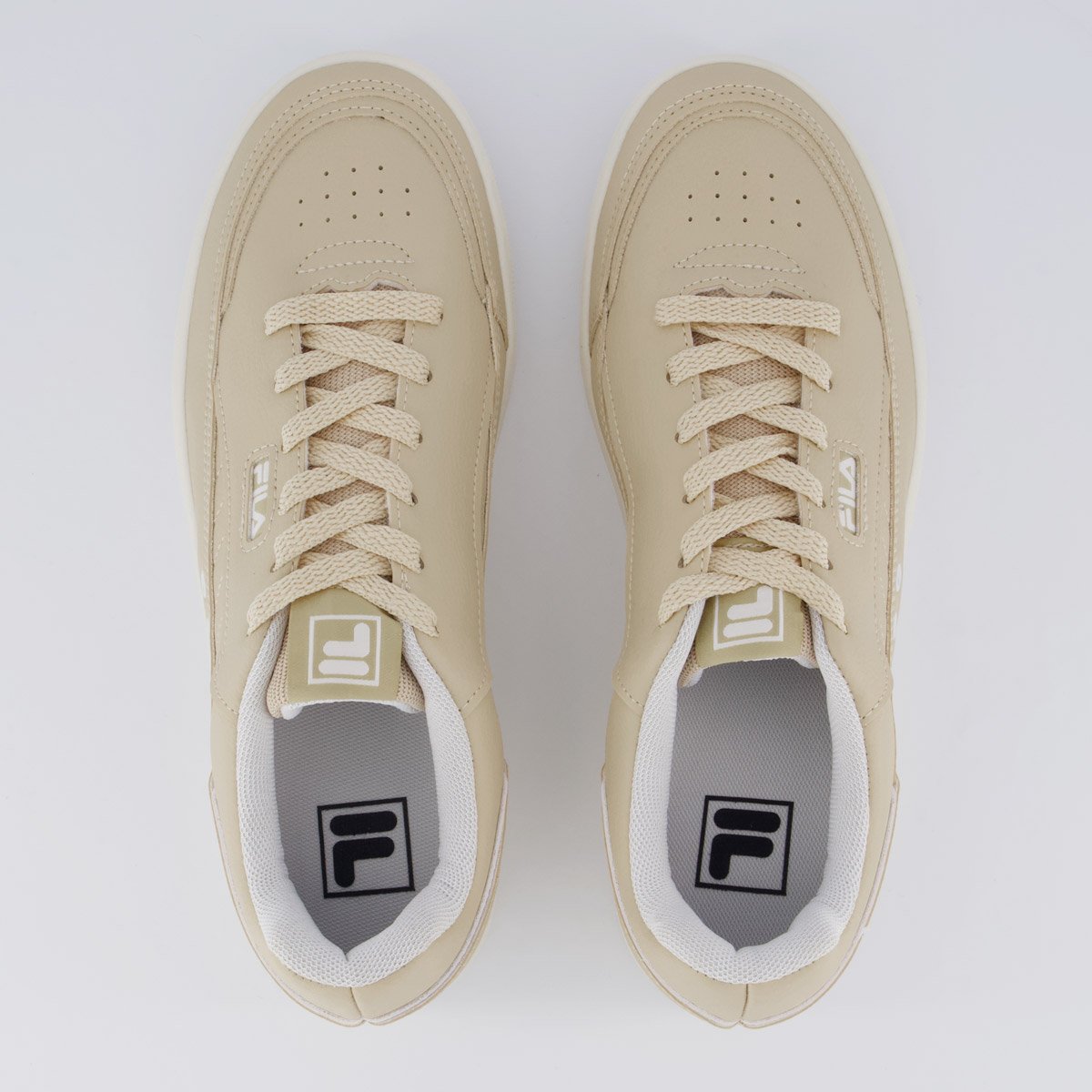 Tênis Fila Vortex Bege e Branco Bege 4