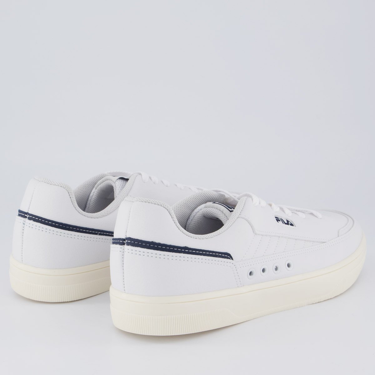 Tênis Fila Vortex Branco e Marinho Branco 3