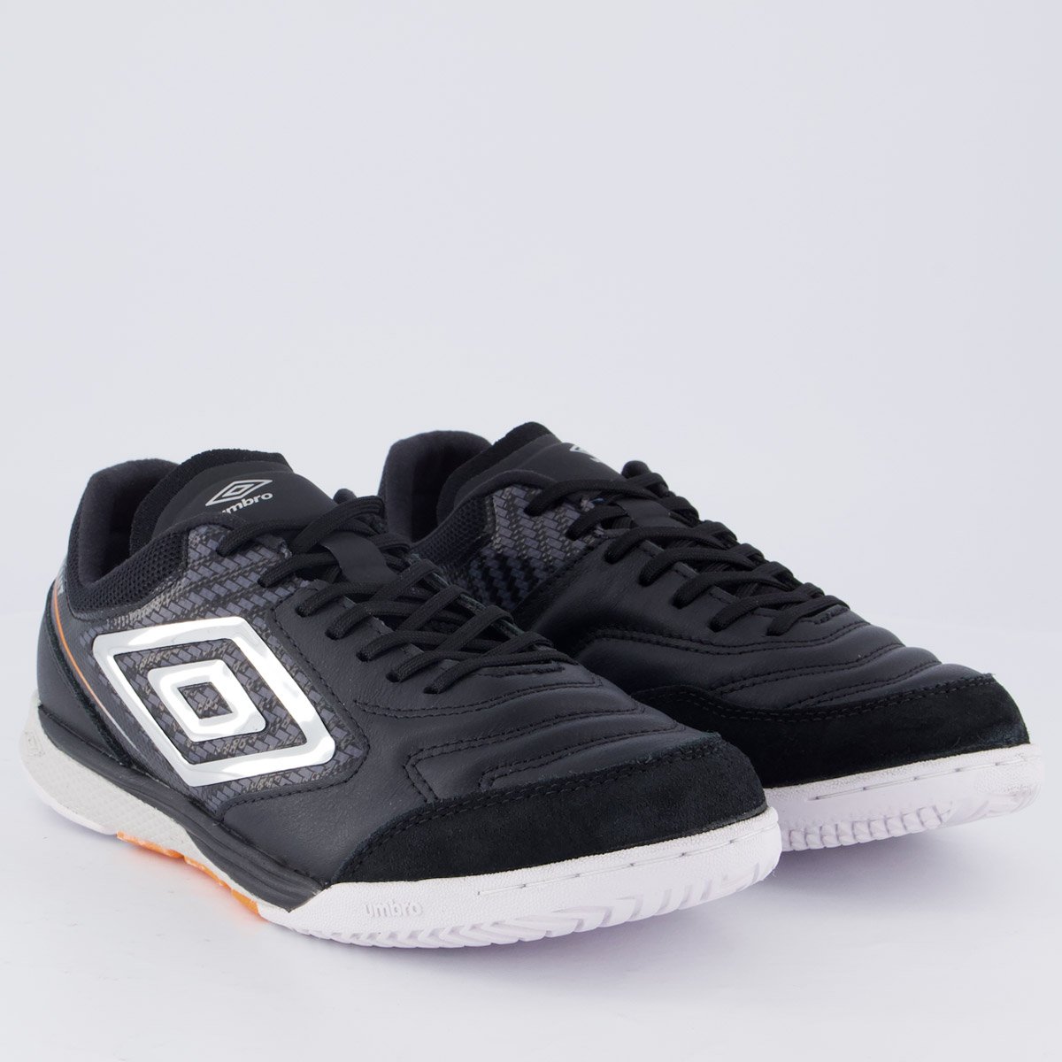 Chuteira Umbro Adamant Master Class Club Futsal Preta e Cinza Preto 2