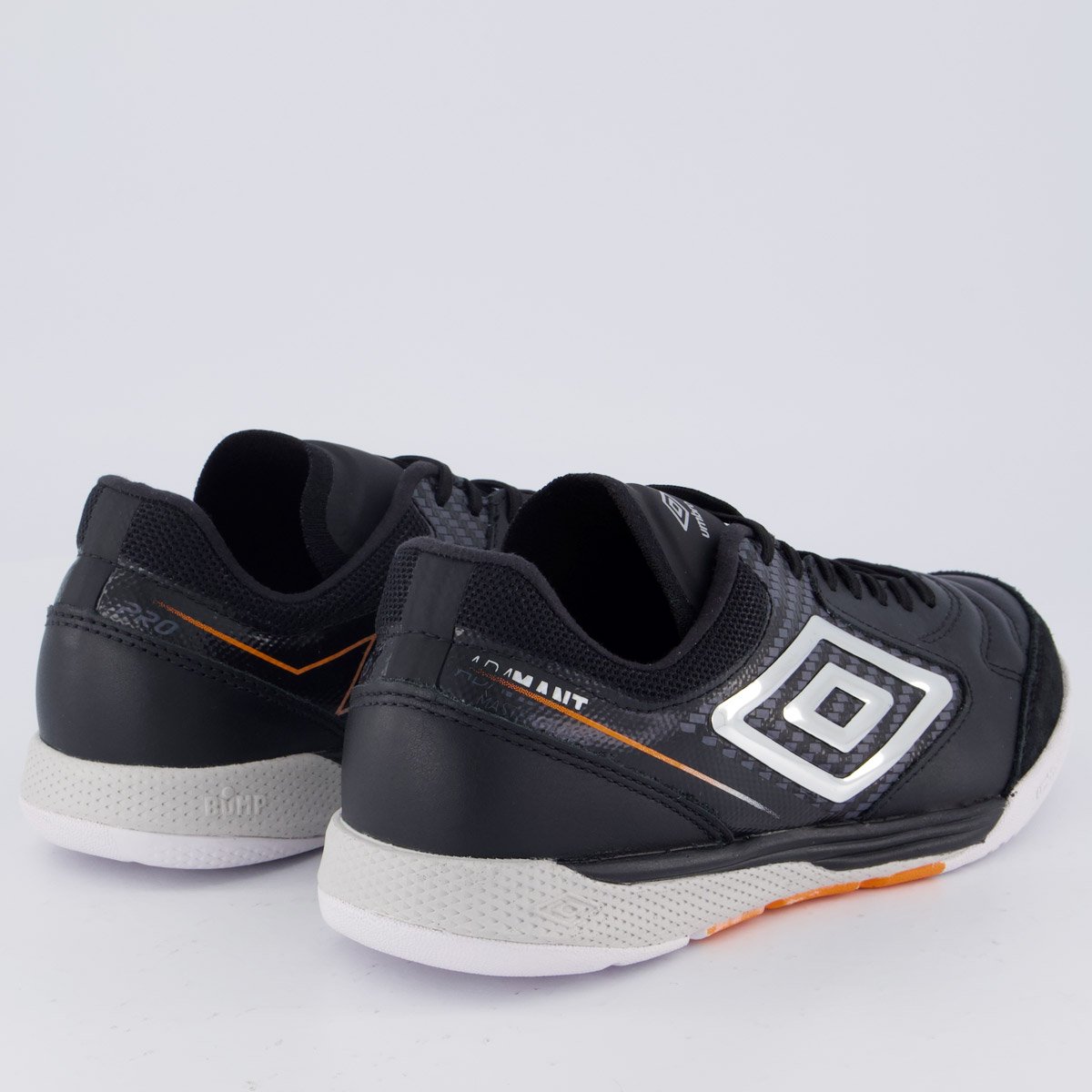 Chuteira Umbro Adamant Master Class Club Futsal Preta e Cinza Preto 3