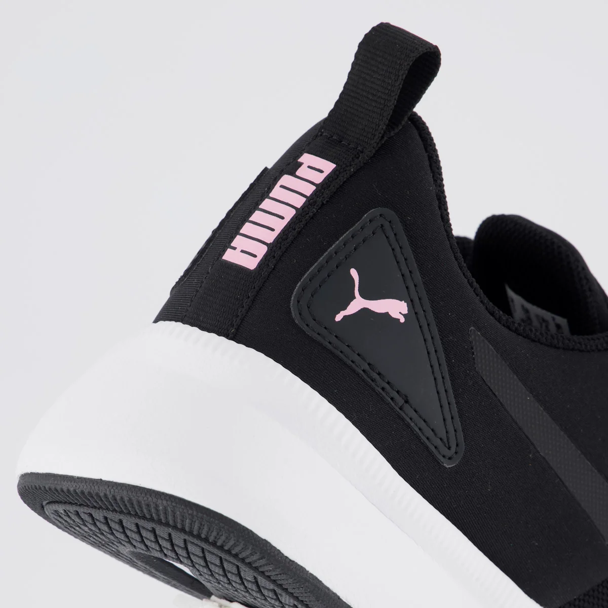 Tenis Puma Flyer Runner Mesh WNS Feminino Preto e Rosa Preto 6