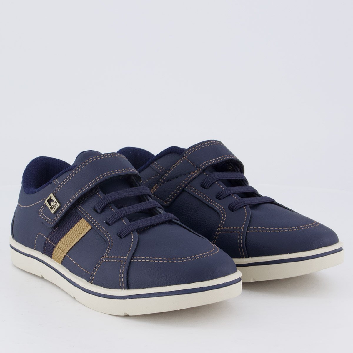Tênis Klin Flyer Kids Juvenil Marinho e Caramelo Azul Marinho 2