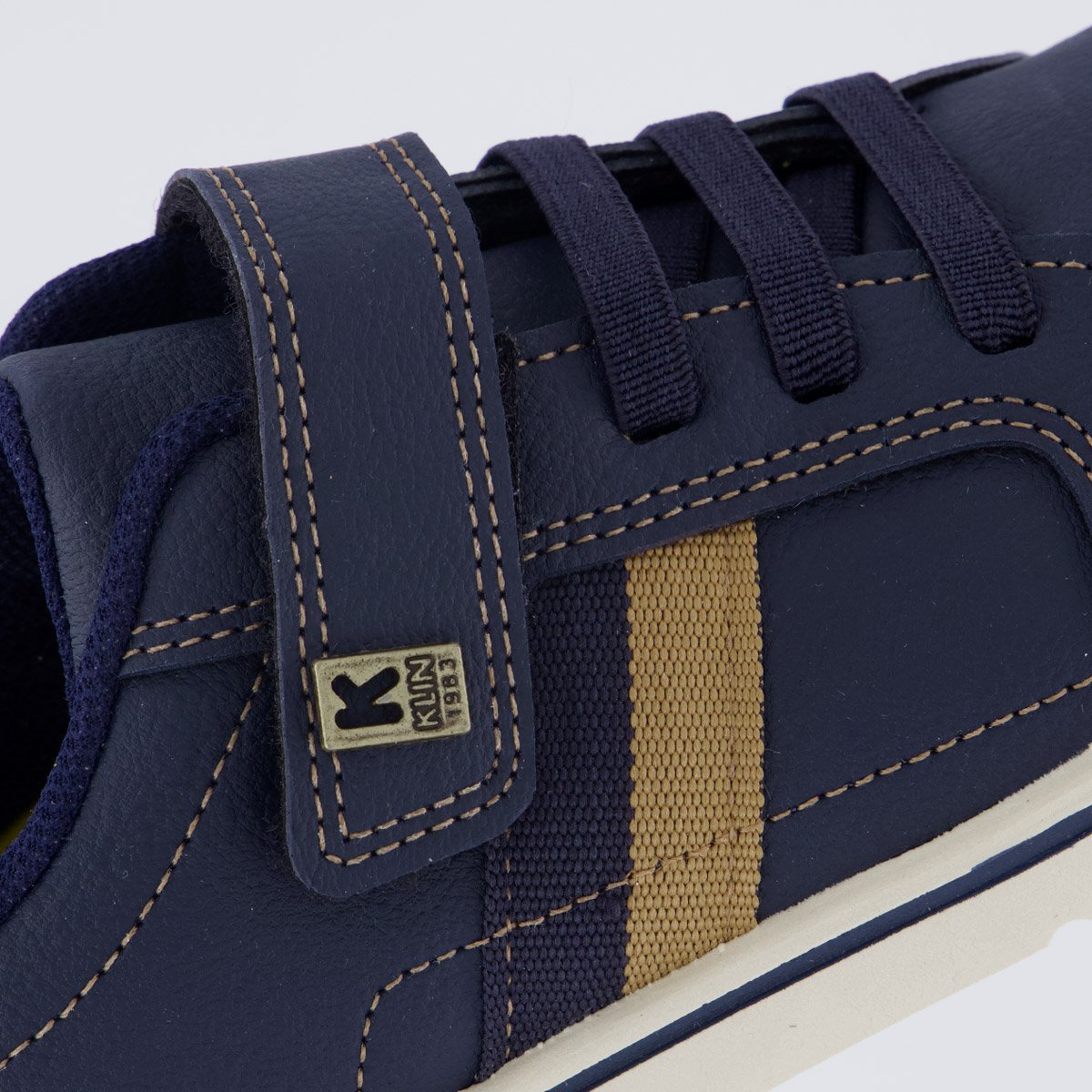 Tênis Klin Flyer Kids Juvenil Marinho e Caramelo Azul Marinho 7