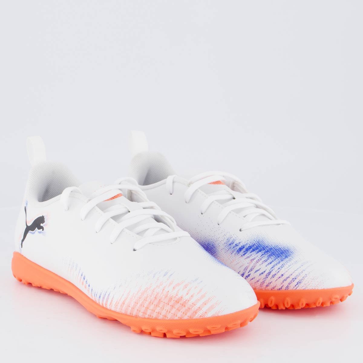 Chuteira Puma Future 8 Play TT Society Juvenil Branca Branco 2