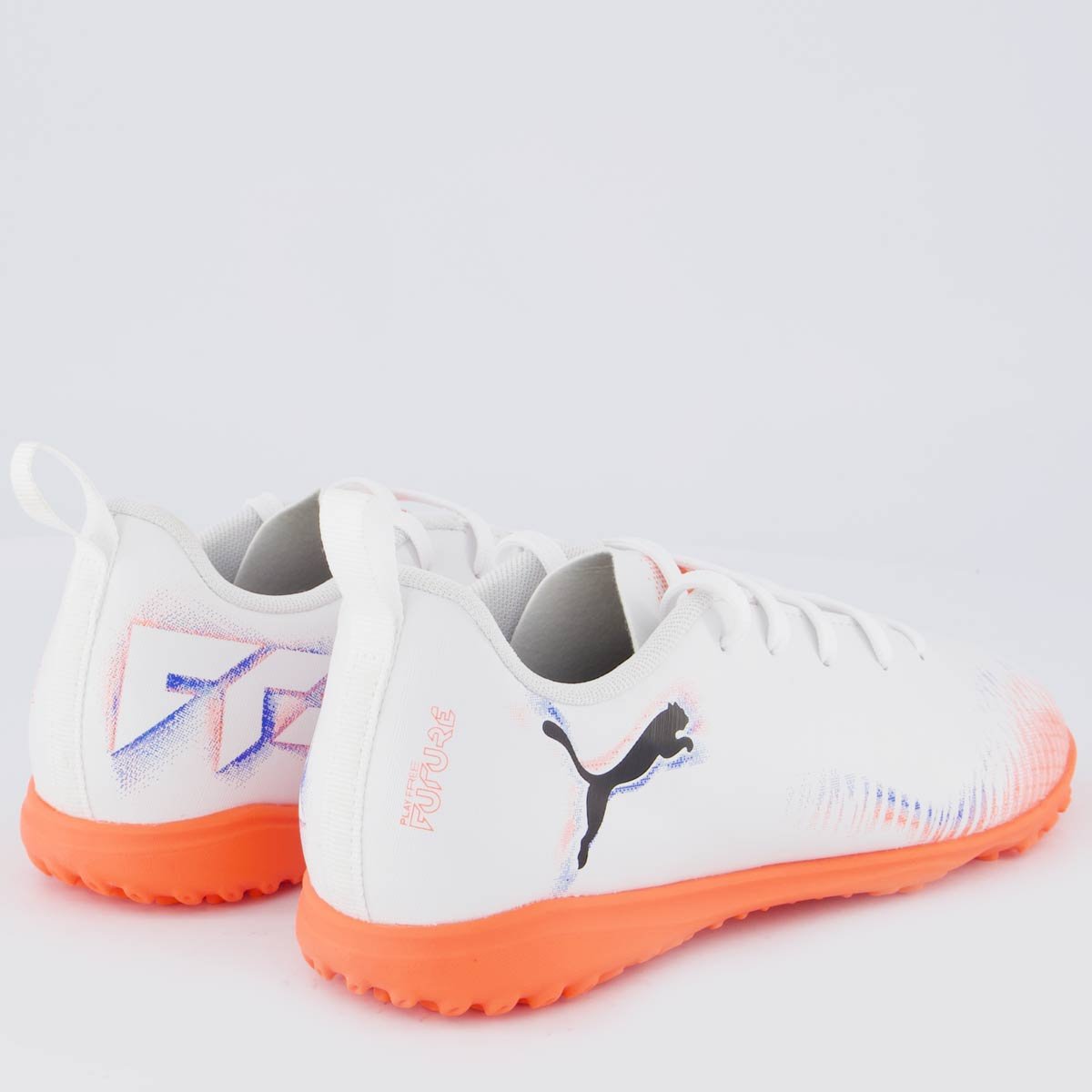 Chuteira Puma Future 8 Play TT Society Juvenil Branca Branco 3