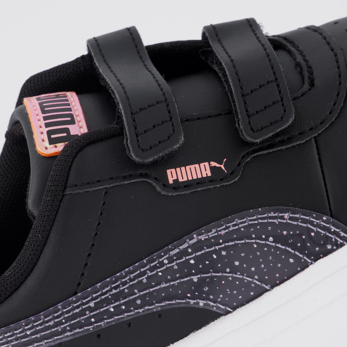 Tenis Puma Carina 3.0 Blurry Dreams V Infantil Preto e Branco Preto 7