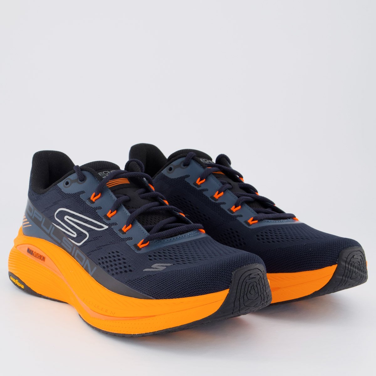 Tênis Skechers Max Cushioning Propulsion Marinho Azul Marinho/Laranja 2