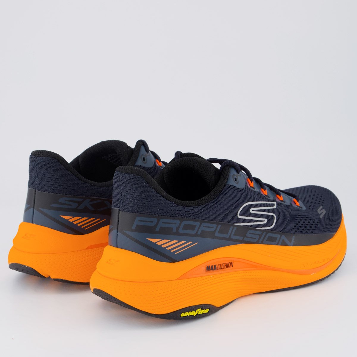 Tênis Skechers Max Cushioning Propulsion Marinho Azul Marinho/Laranja 3