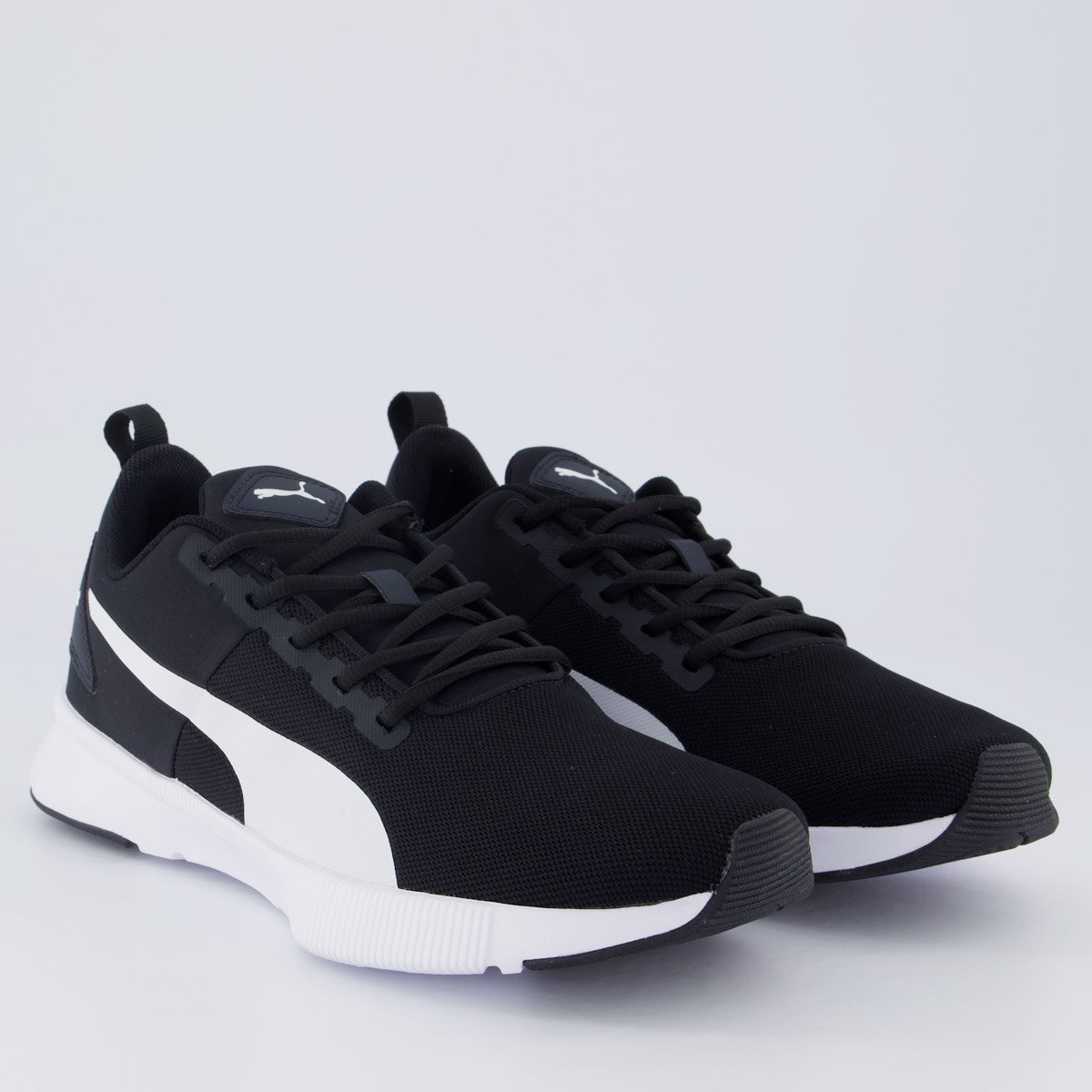 Tenis Puma Flyer Runner Mesh BDP Preto e Branco Preto 2