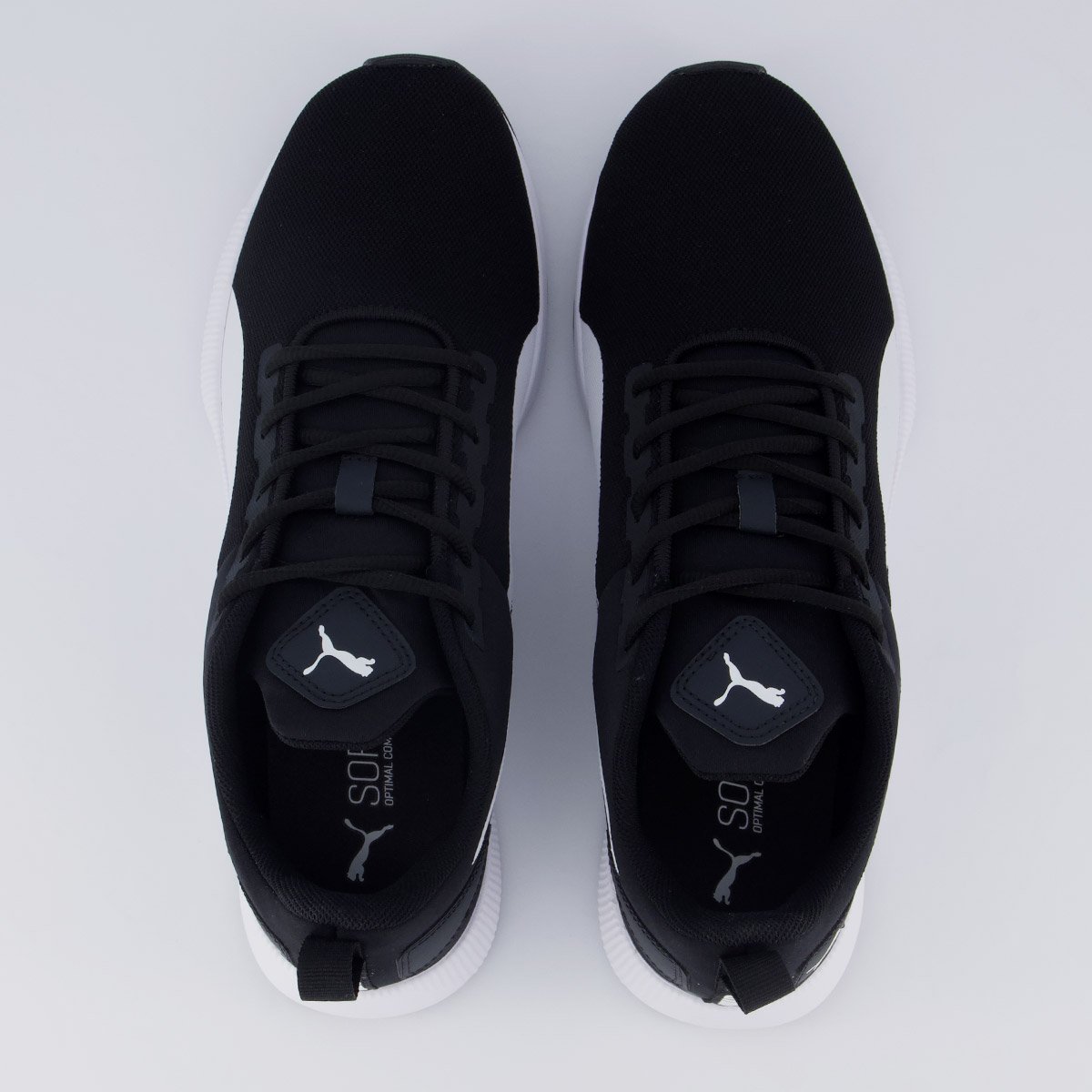 Tenis Puma Flyer Runner Mesh BDP Preto e Branco Preto 4