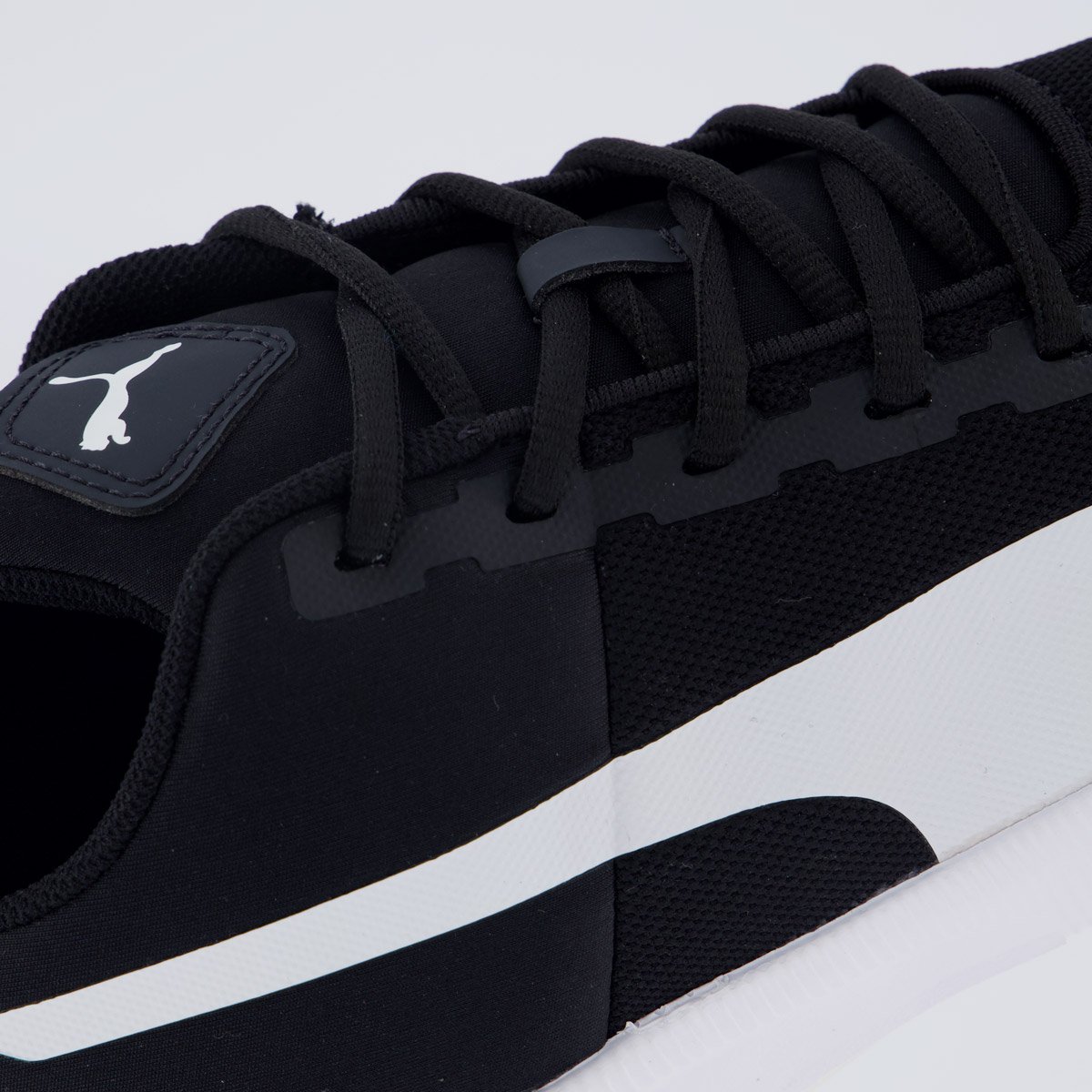 Tenis Puma Flyer Runner Mesh BDP Preto e Branco Preto 7