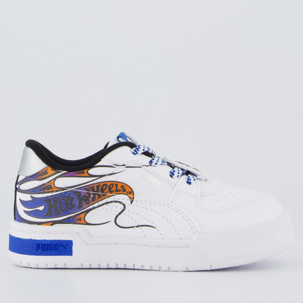 Tenis Puma Ca Pro Hot Wheels Ac Infantil Branco e Azul