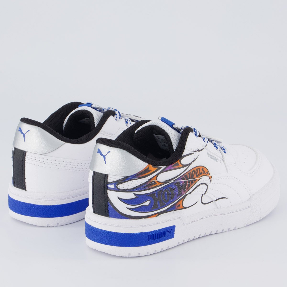 Tenis Puma Ca Pro Hot Wheels Ac Infantil Branco e Azul Branco 3